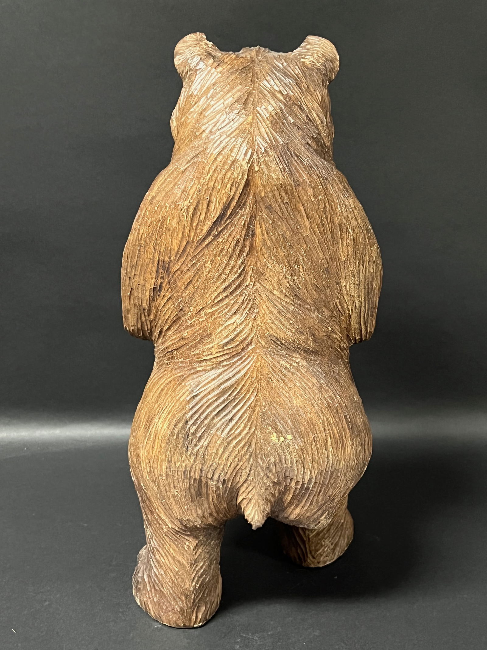 Carved Wood Large Bear Sculpture - 6