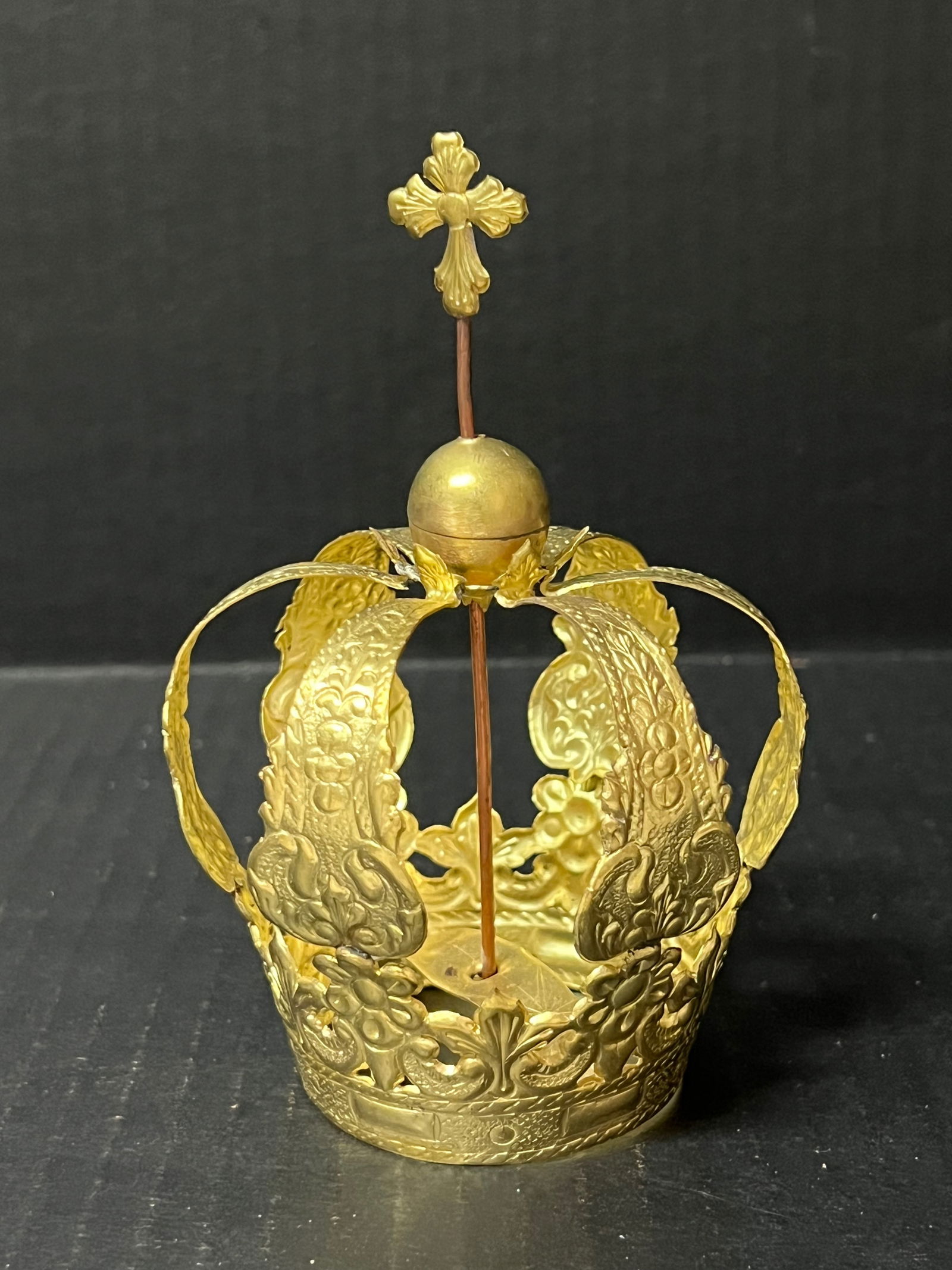 Gold Gilt Metal Crown - 2