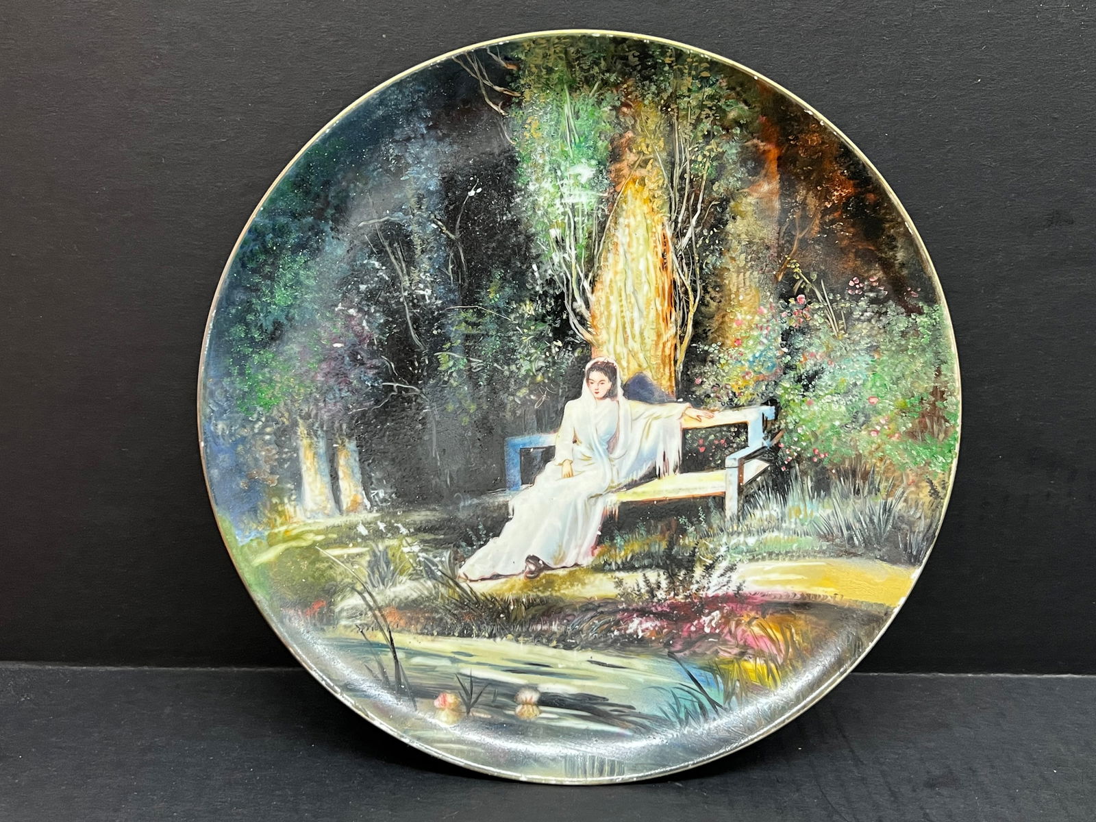 Decorative Porcelain Plate: Title: Decorative Porcelain Plate Date/Period: Late 20th Century Materials: Porcelimn Description: Decorative Porcelain Plate Reserve: $40.00 Shipping: Domestic: Flat-rate of $20.00 to anywhere with