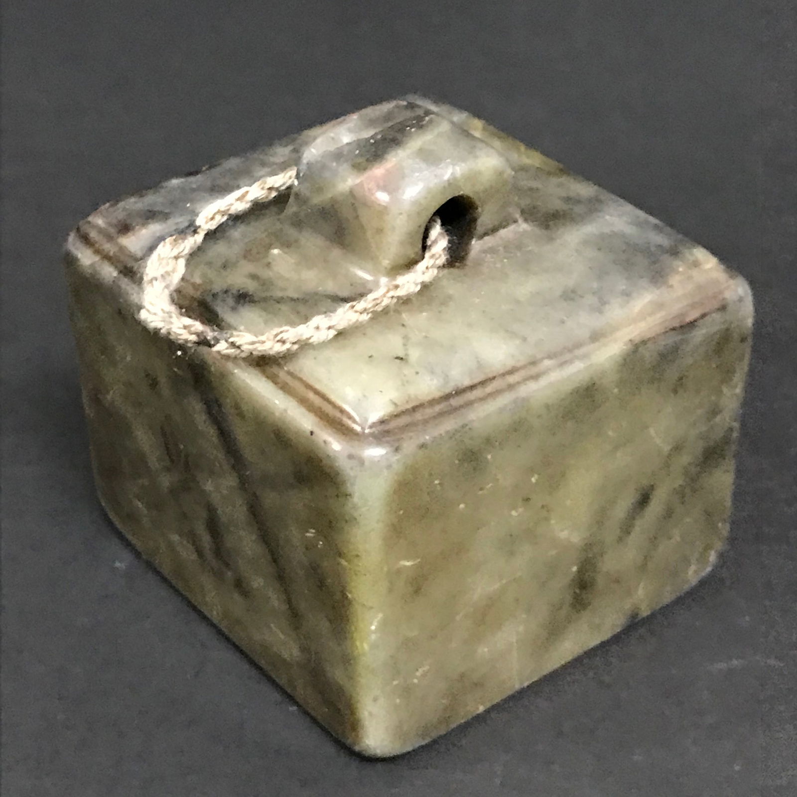Chinese rt Carved Soapstone Seal - 4