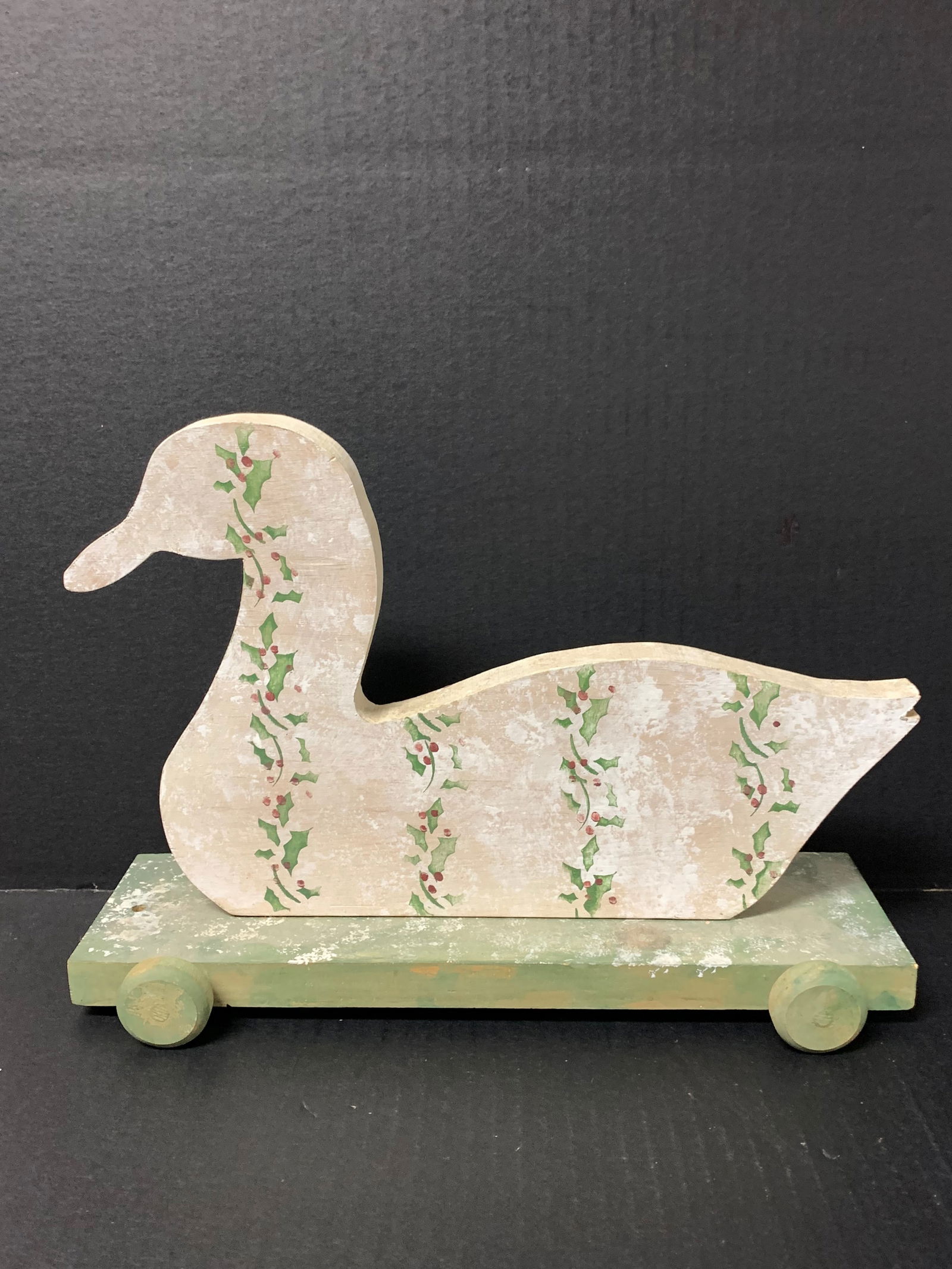 Carved Wood Painted Decoy Duck Sculpture (1 of 7)