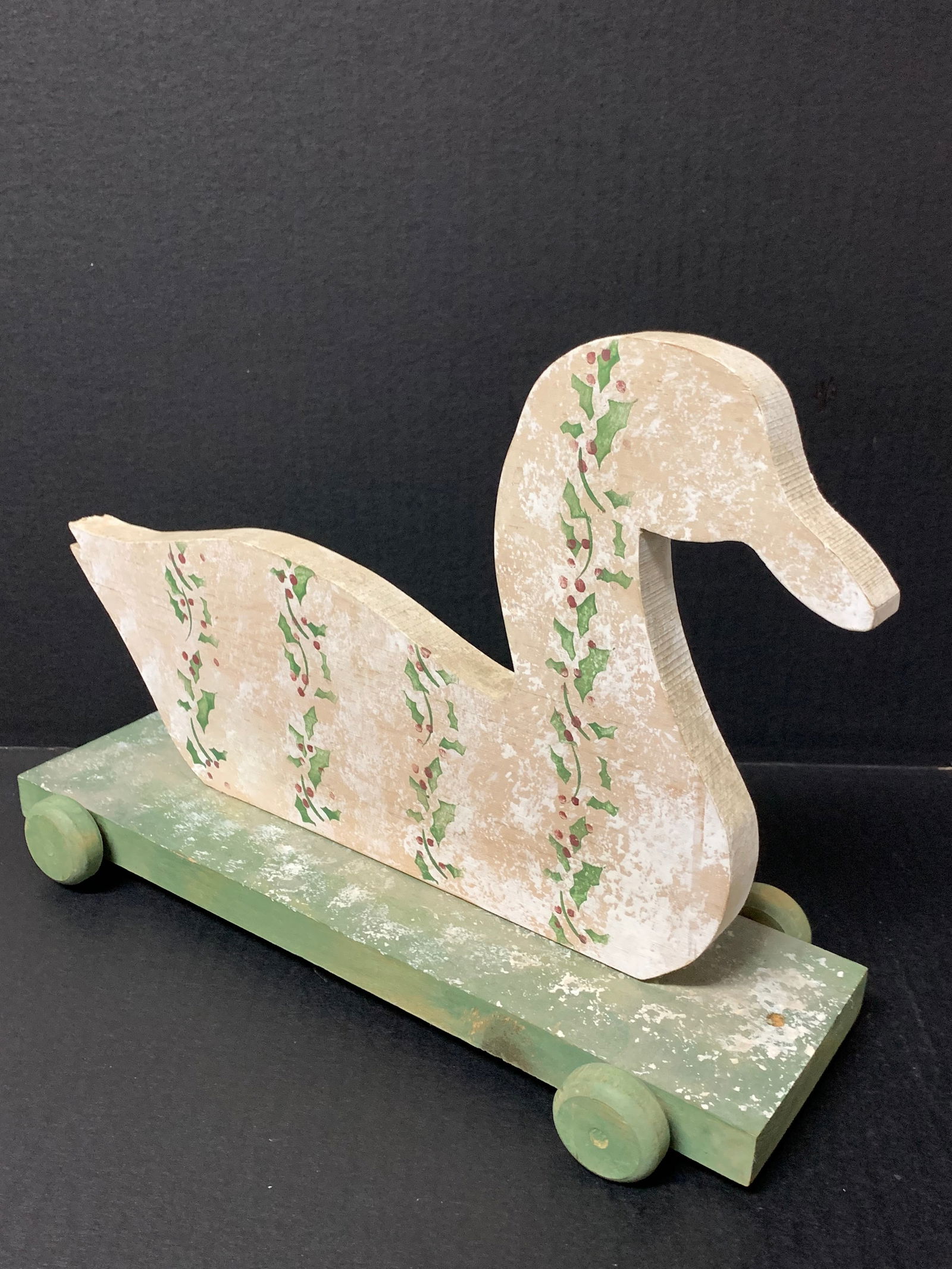 Carved Wood Painted Decoy Duck Sculpture - 5