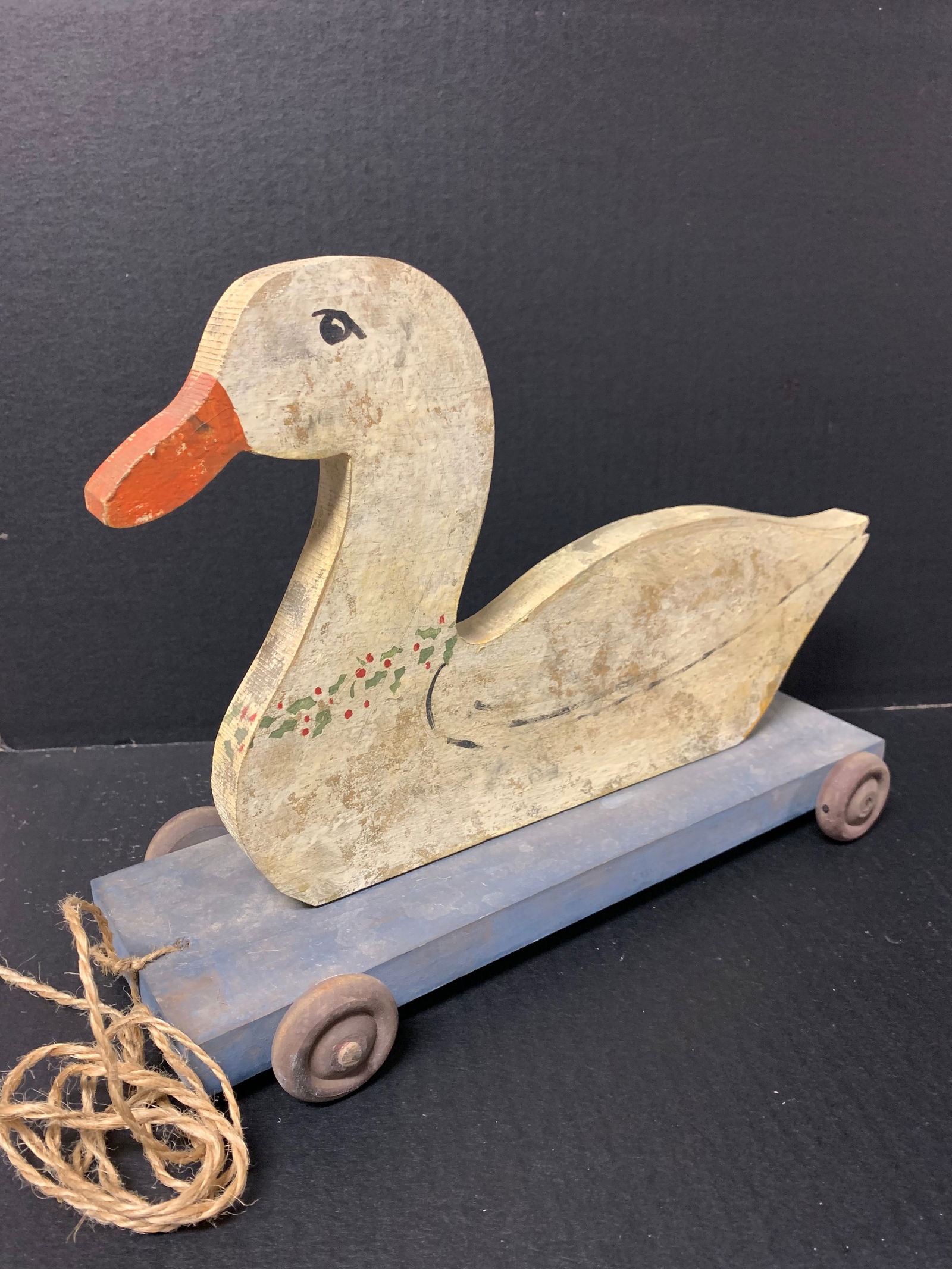 CarvedWood Duck Decoy Sculpture - 4