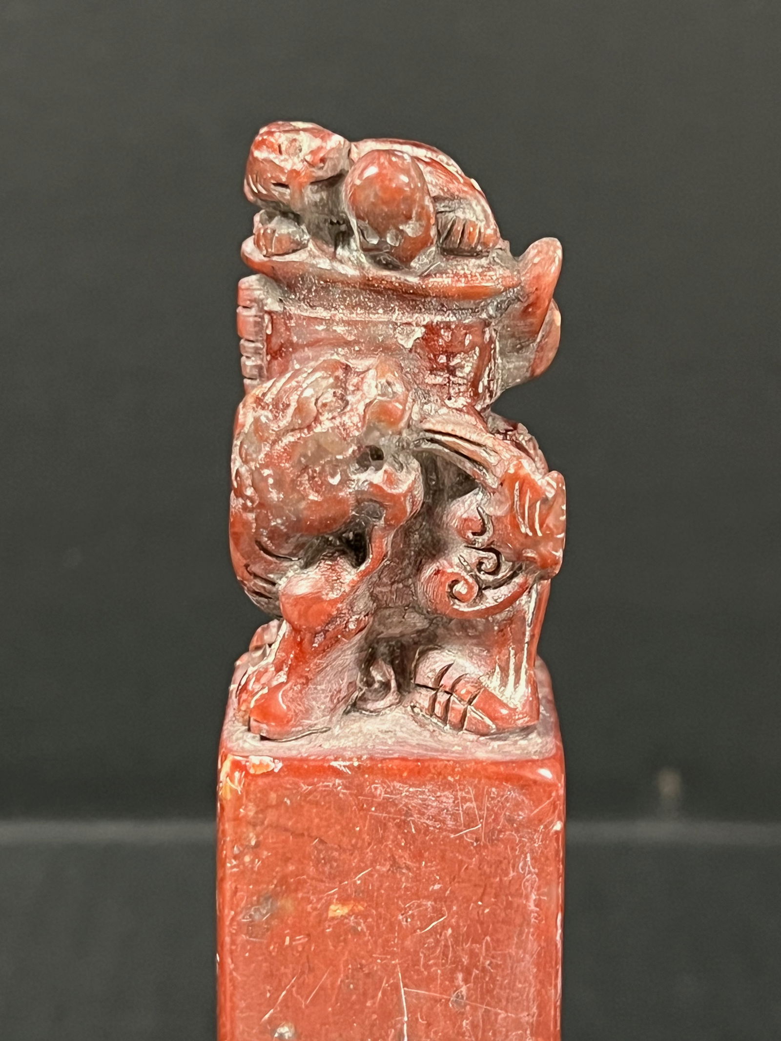 Carved Soapstone Seal - 2