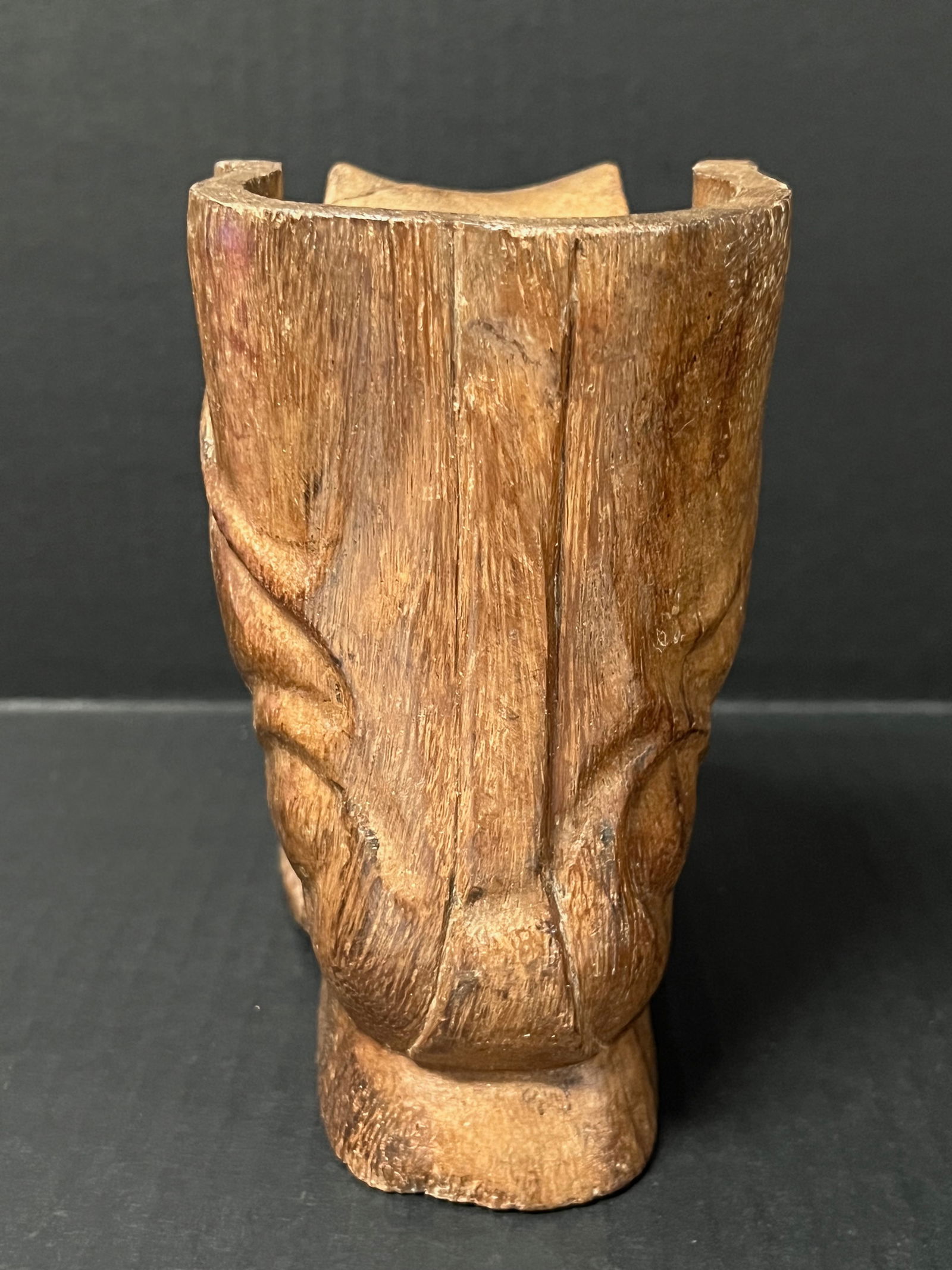 Carved Wood Santa Boot Sculpture - 6