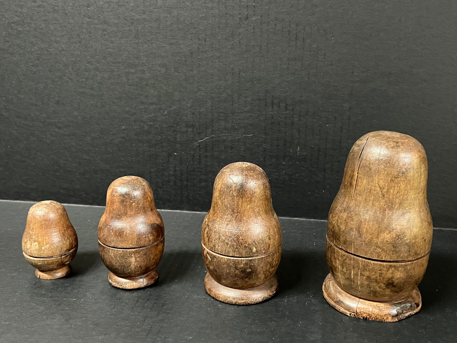 Carved Wood Nesting Doll Set of 4 - 5