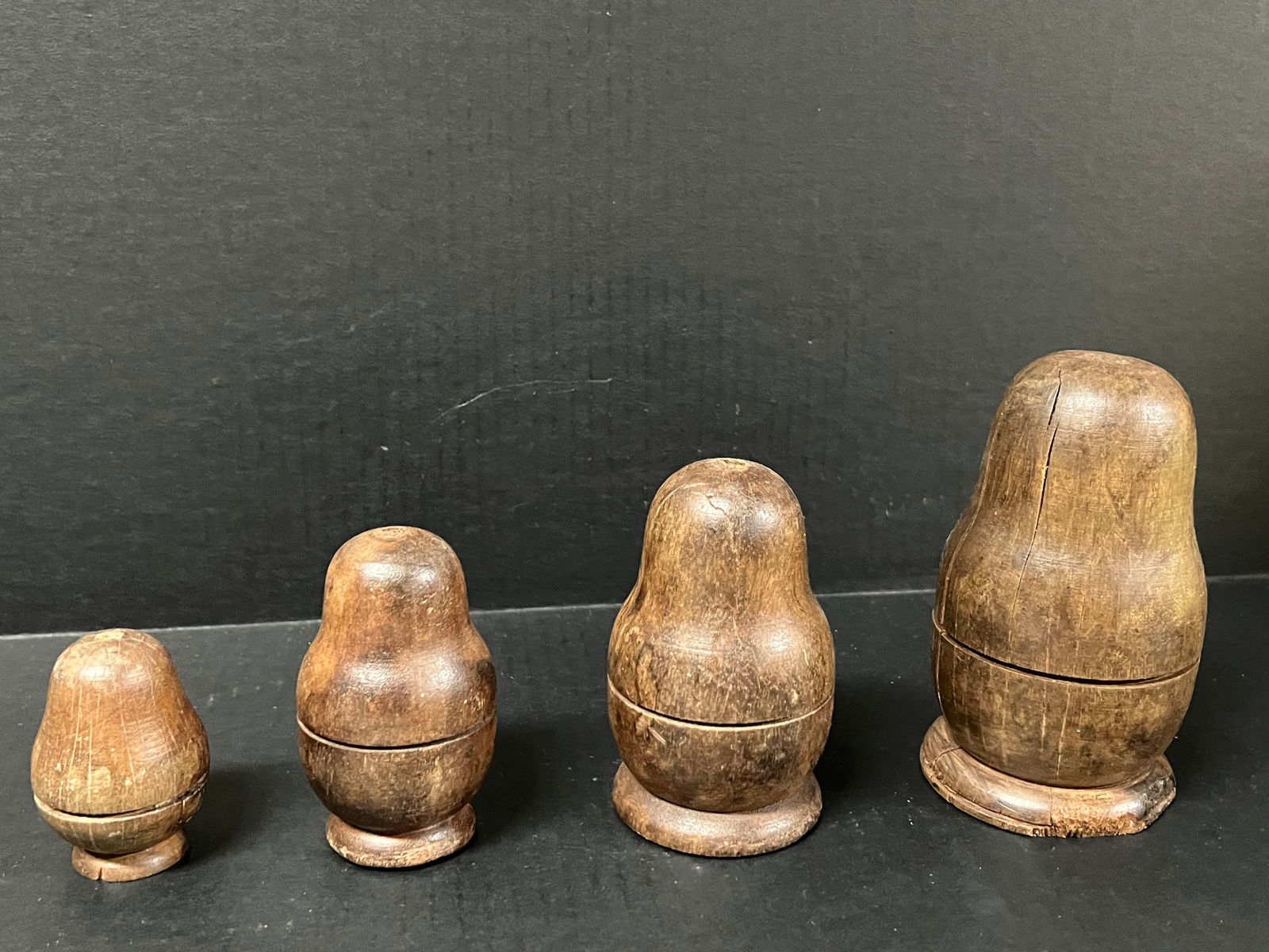 Carved Wood Nesting Doll Set of 4 - 6