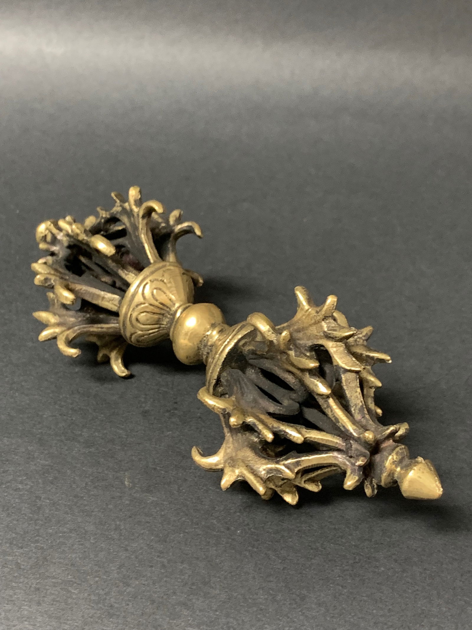 Tibetan Art Bronze Phurba Ritual Dagger - 3