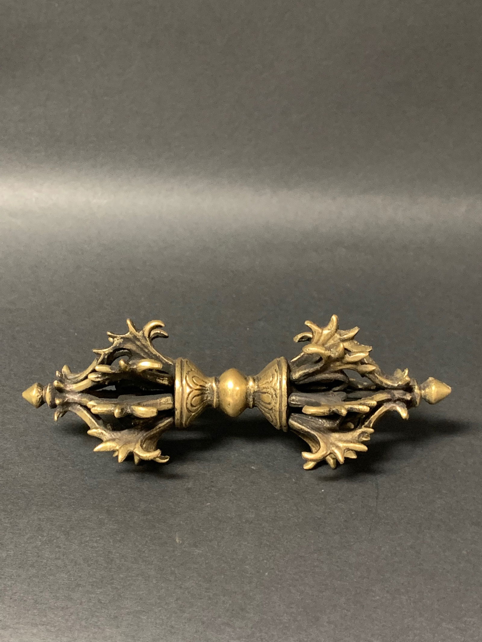 Tibetan Art Bronze Phurba Ritual Dagger - 5