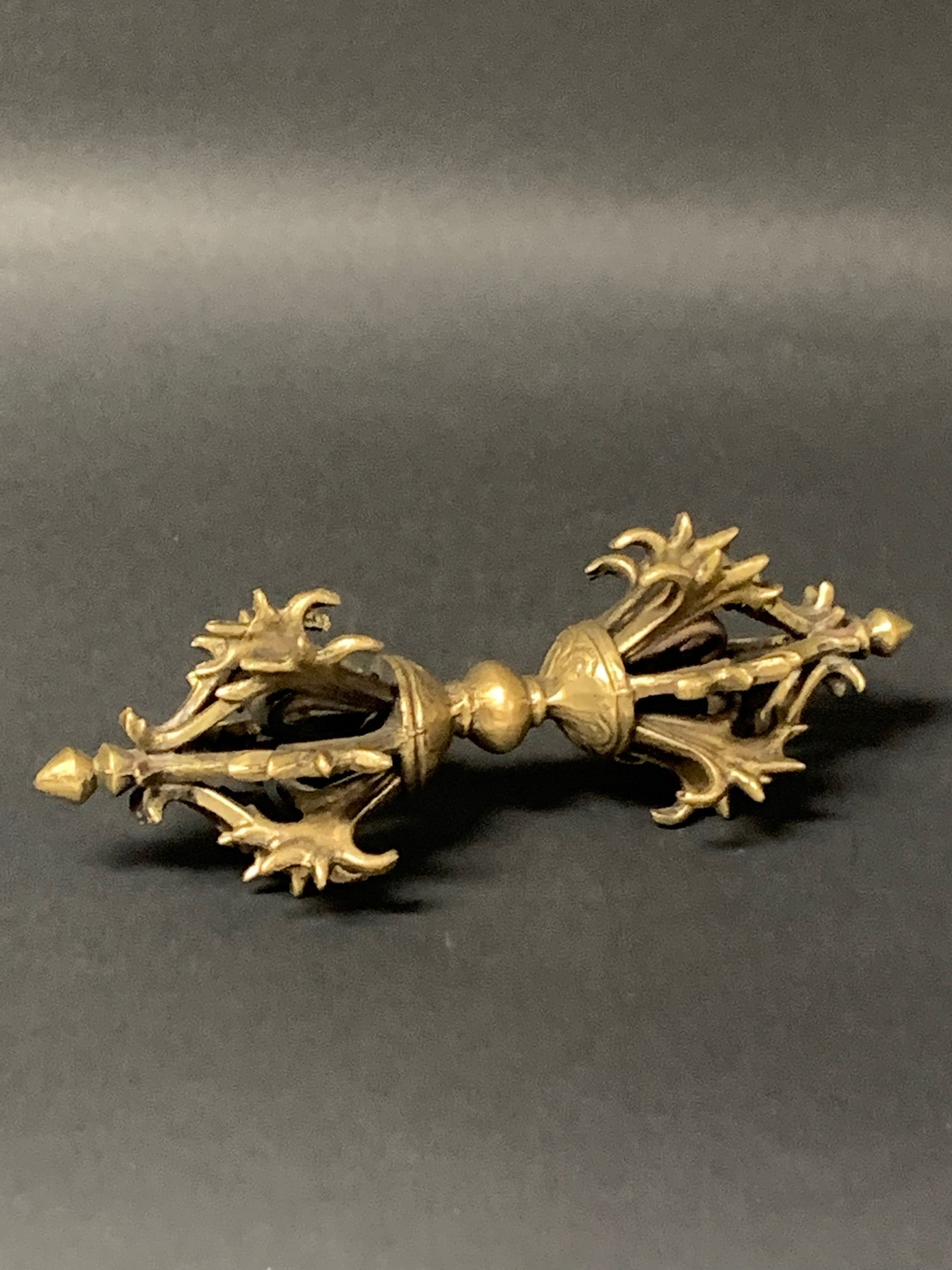 Tibetan Art Bronze Phurba Ritual Dagger - 7