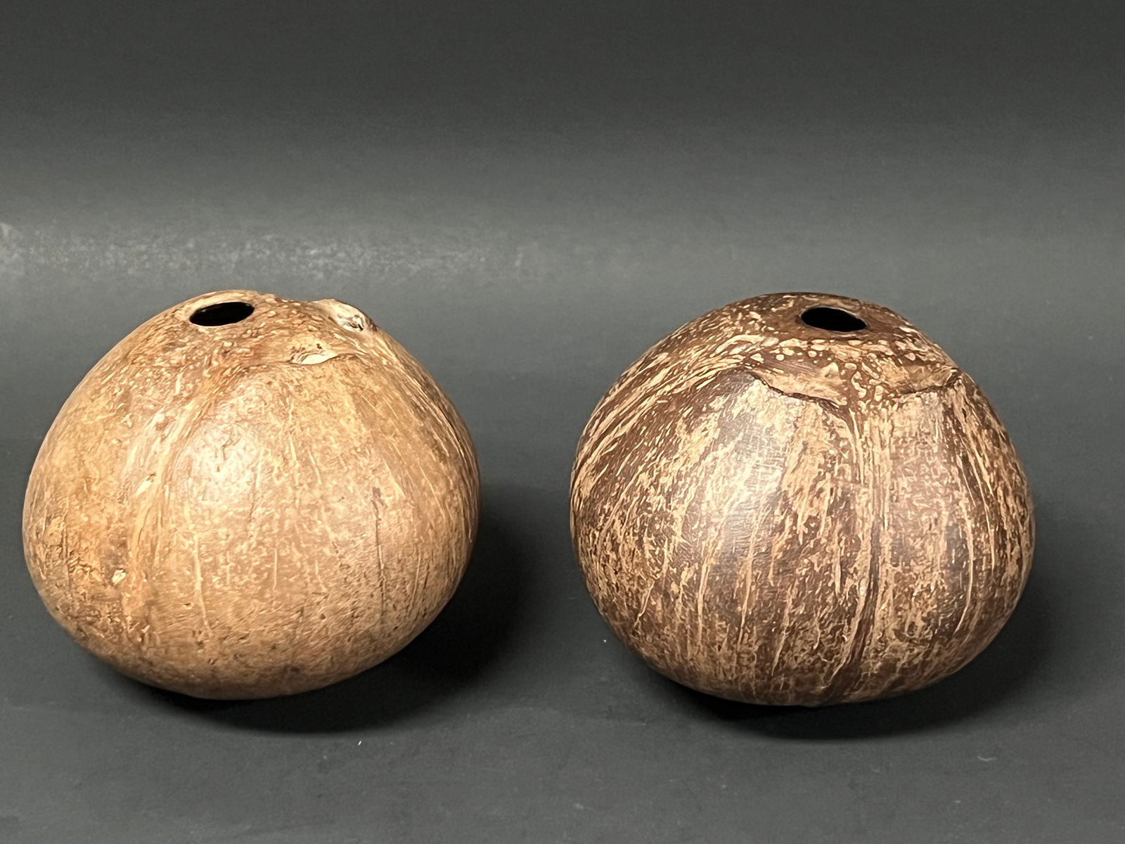 Vintage Natural Whole Coconut Shell 2 Pcs. (1 of 7)