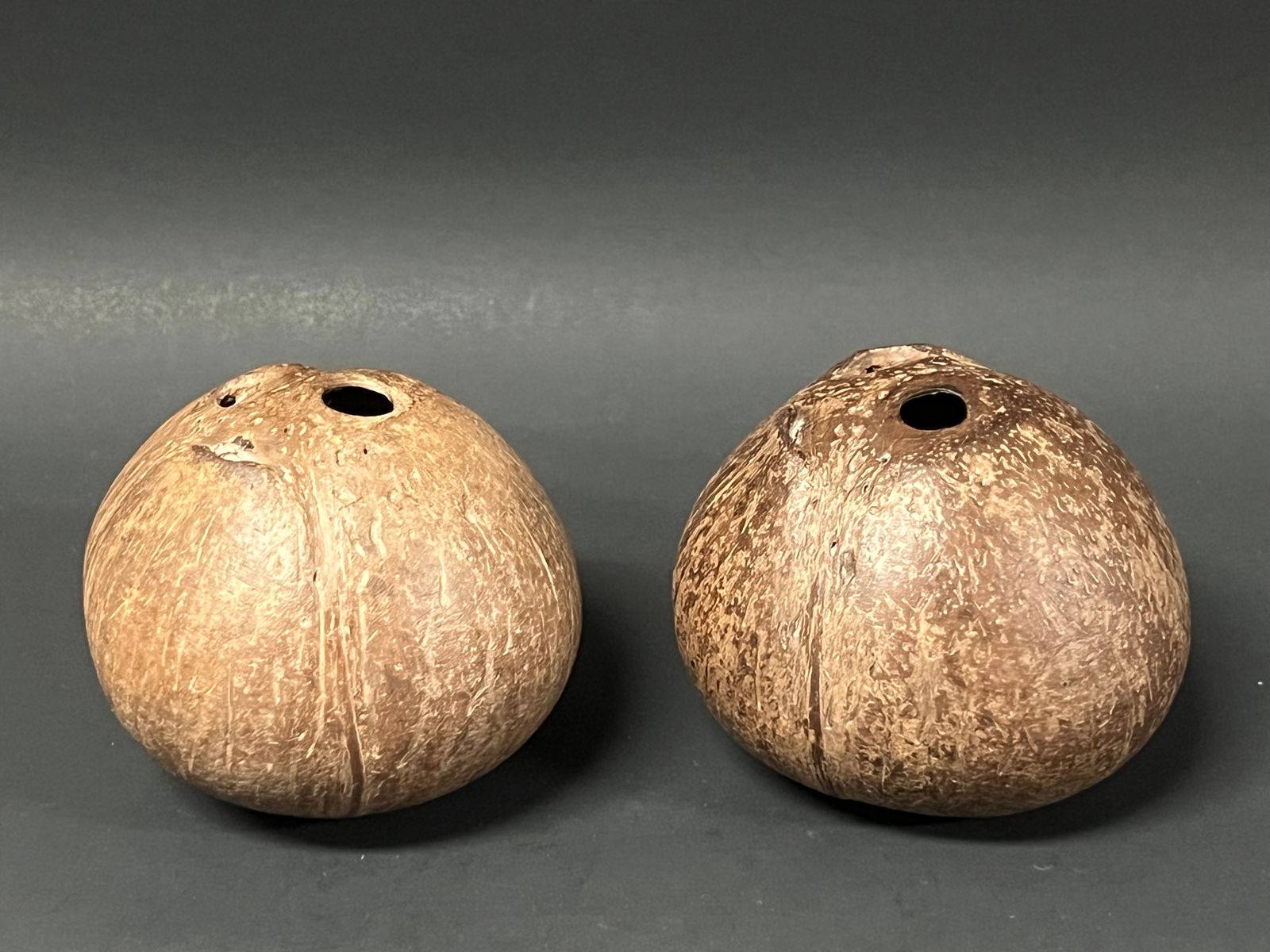 Vintage Natural Whole Coconut Shell 2 Pcs. - 3