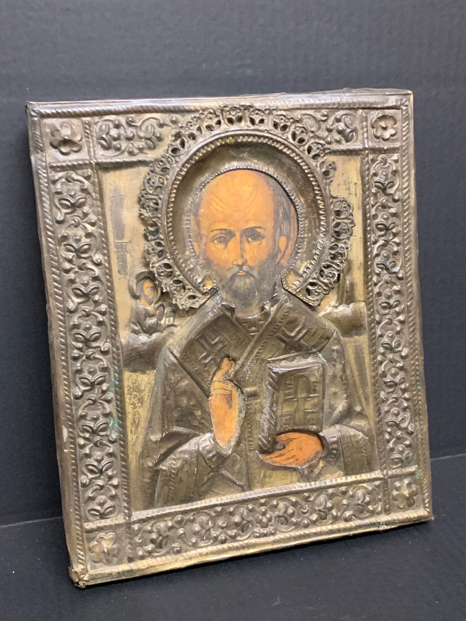 Russian Icon with Metal Rissa (1 of 10)