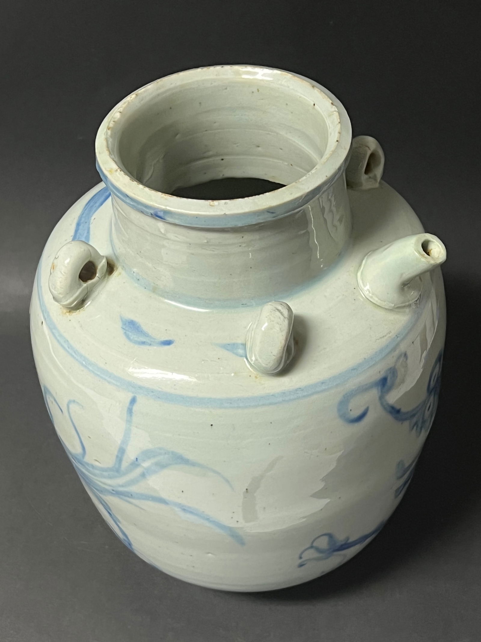 Chinese Blue and White Porcelain Oil Pot - 3