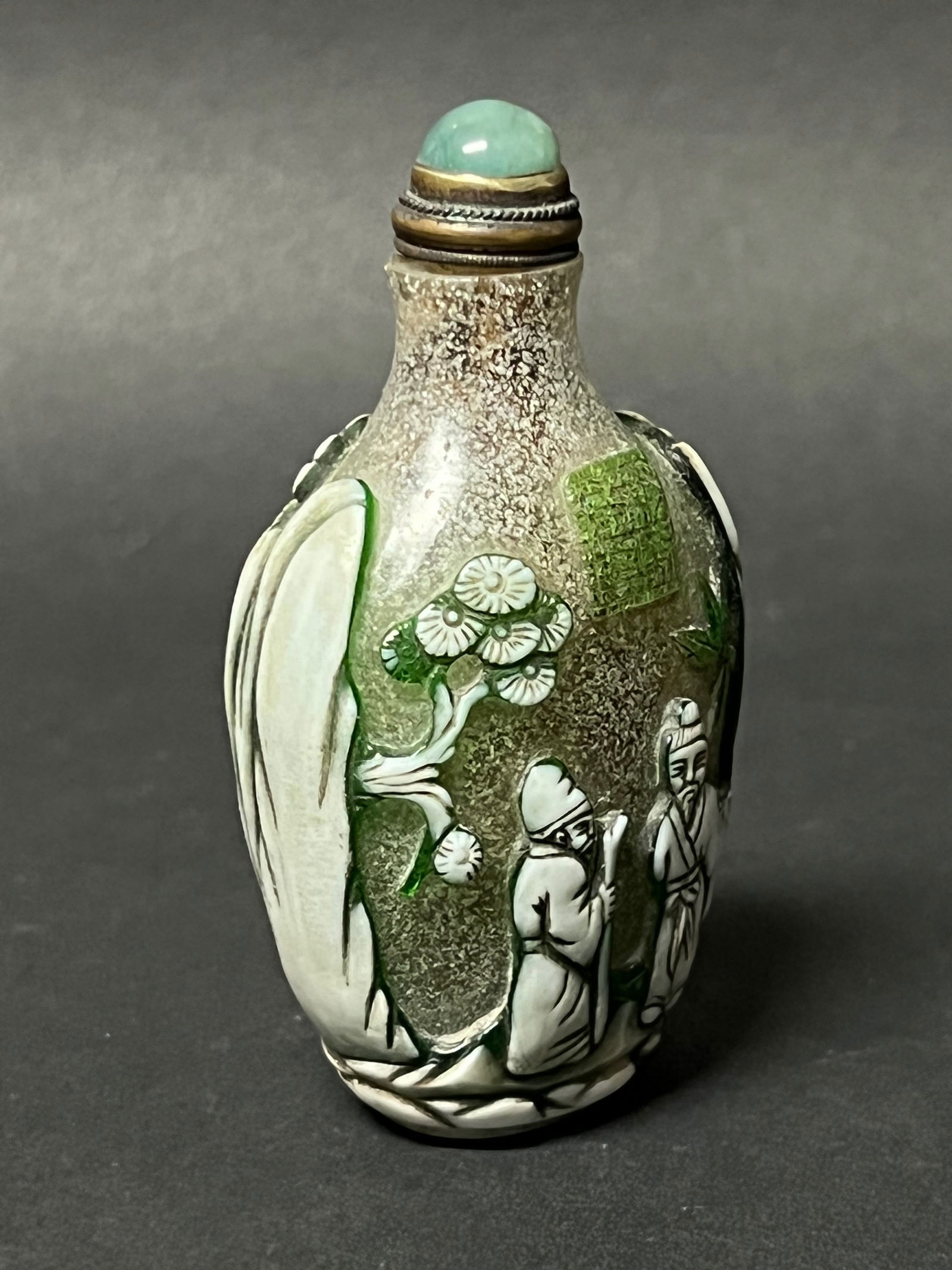Chinese Peking Glass Snuff Bottle - 3