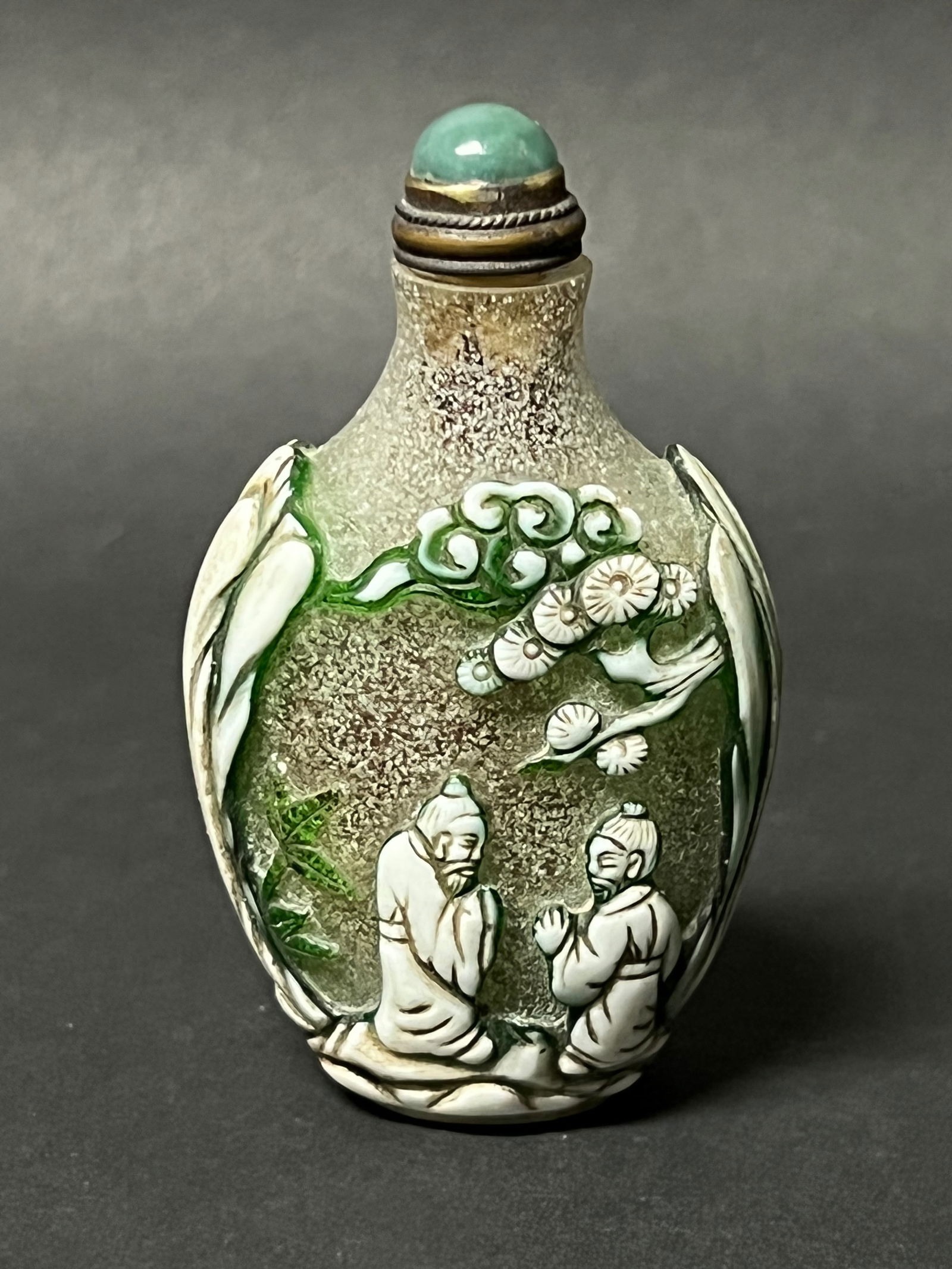Chinese Peking Glass Snuff Bottle - 5