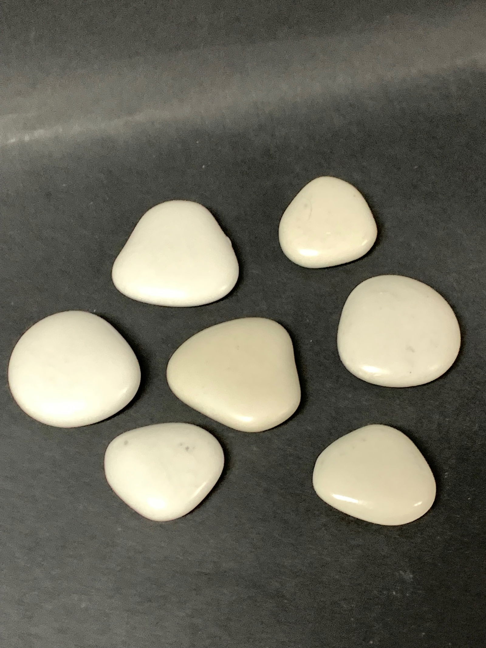 Natural White Healing Stone 7 Pcs. - 3