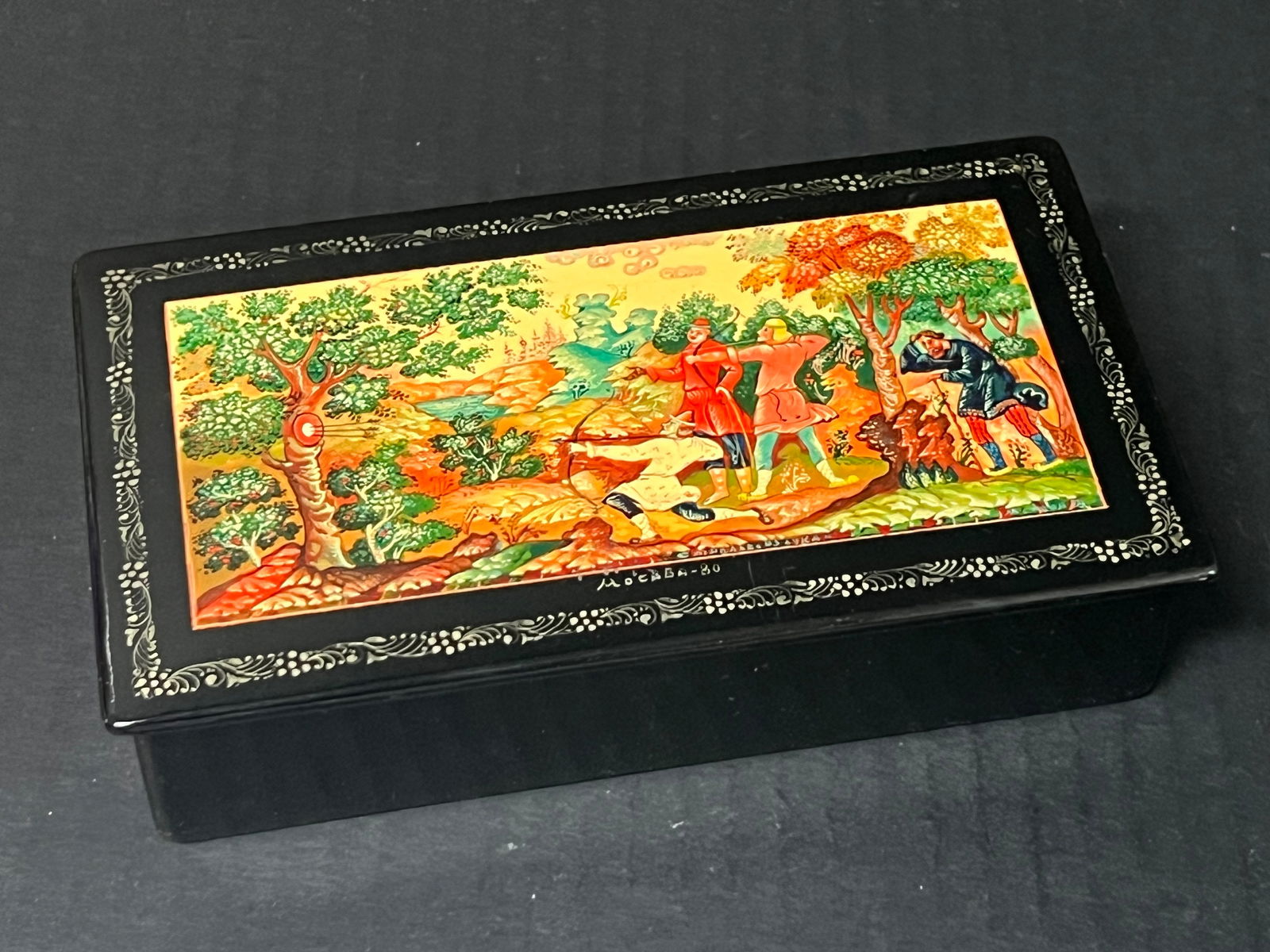 Russian Art Lacquered Box - 3