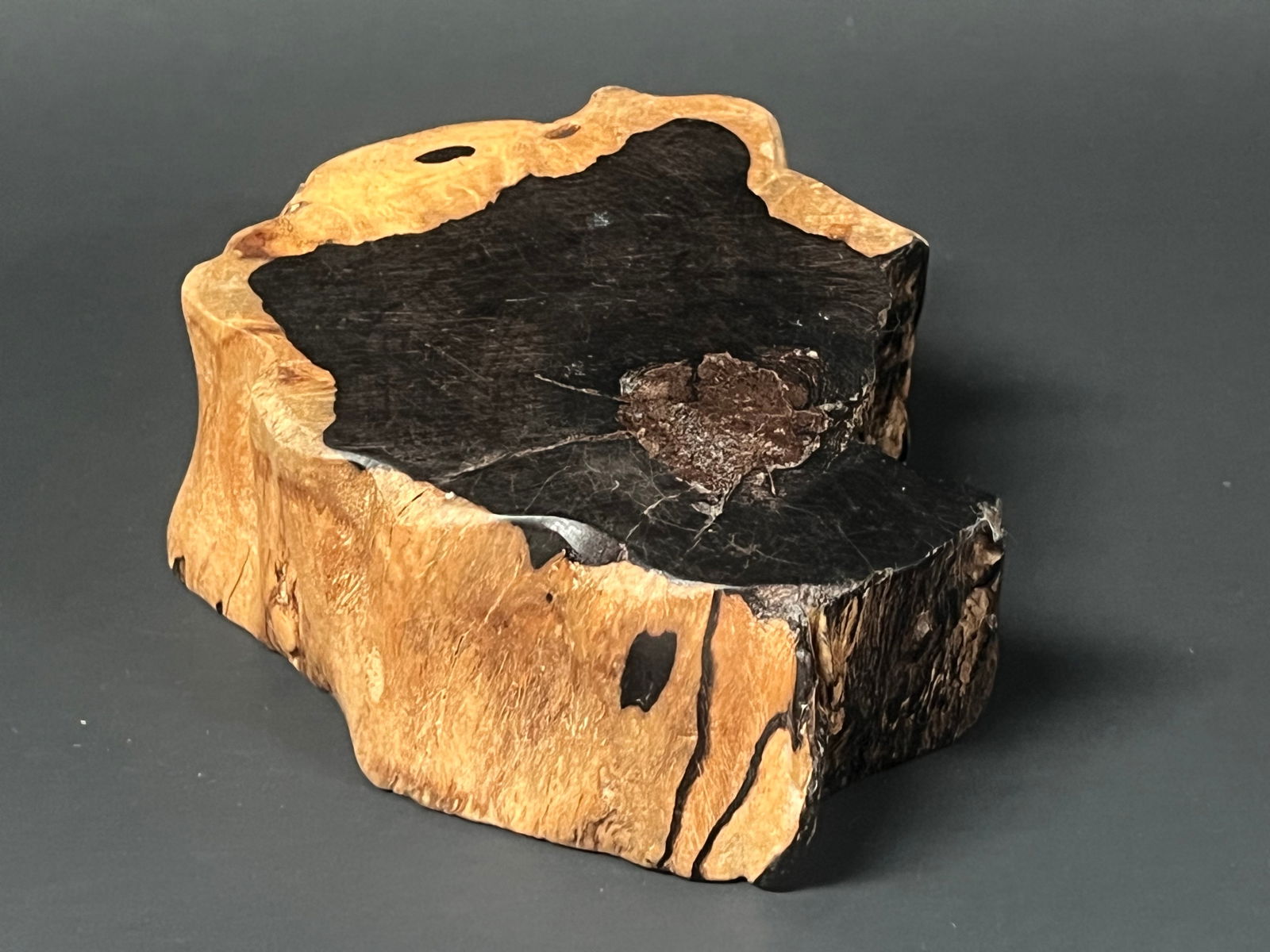 Vintage Natural Heavy Wood Sculpture - 7