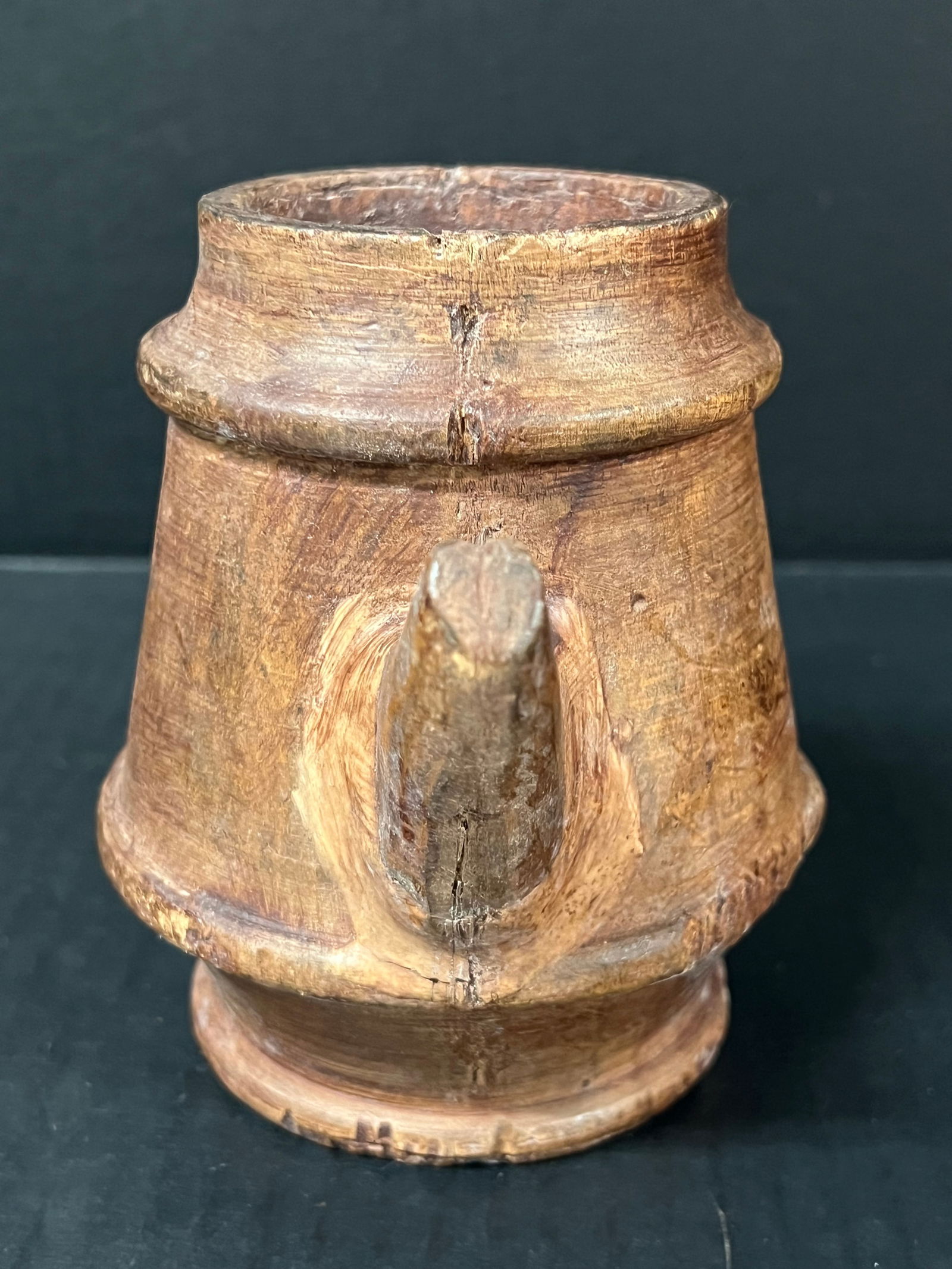 Carved Wood Tea Pot Sculpture - 4