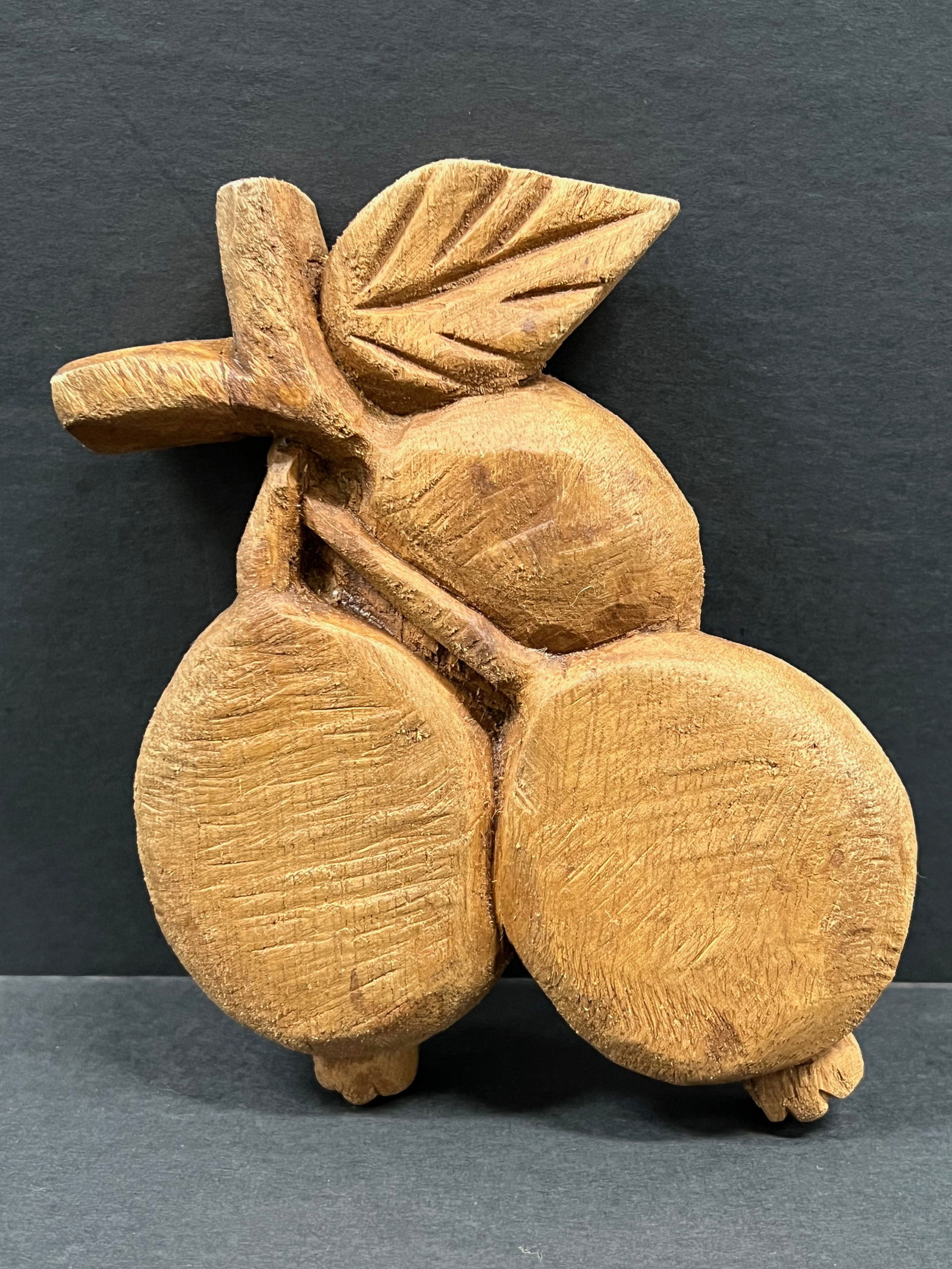 Carved Wood Guava Fruits Wall Sculpture - 4