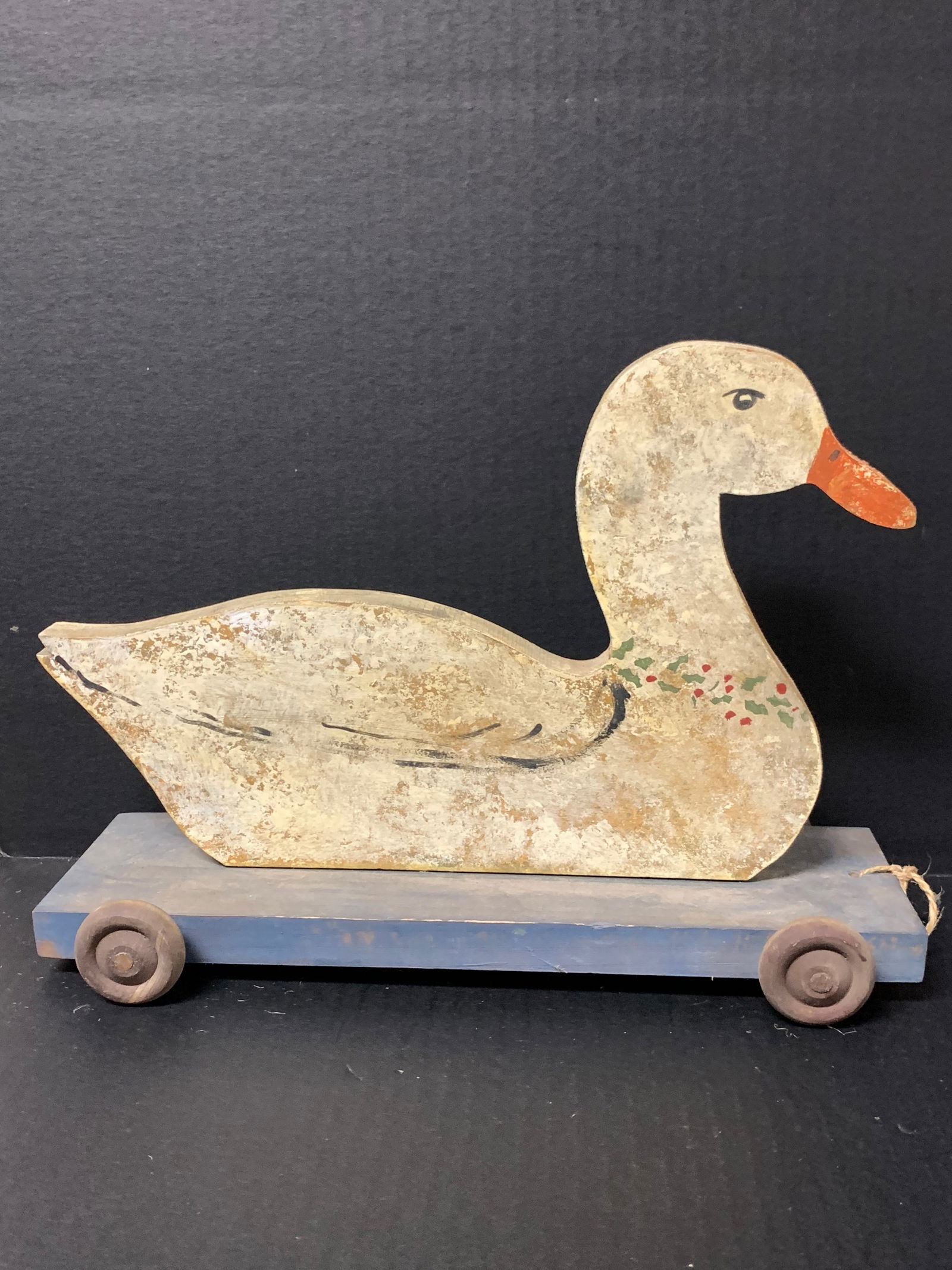 Carved Wood Painted Decoy Duck (1 of 7)