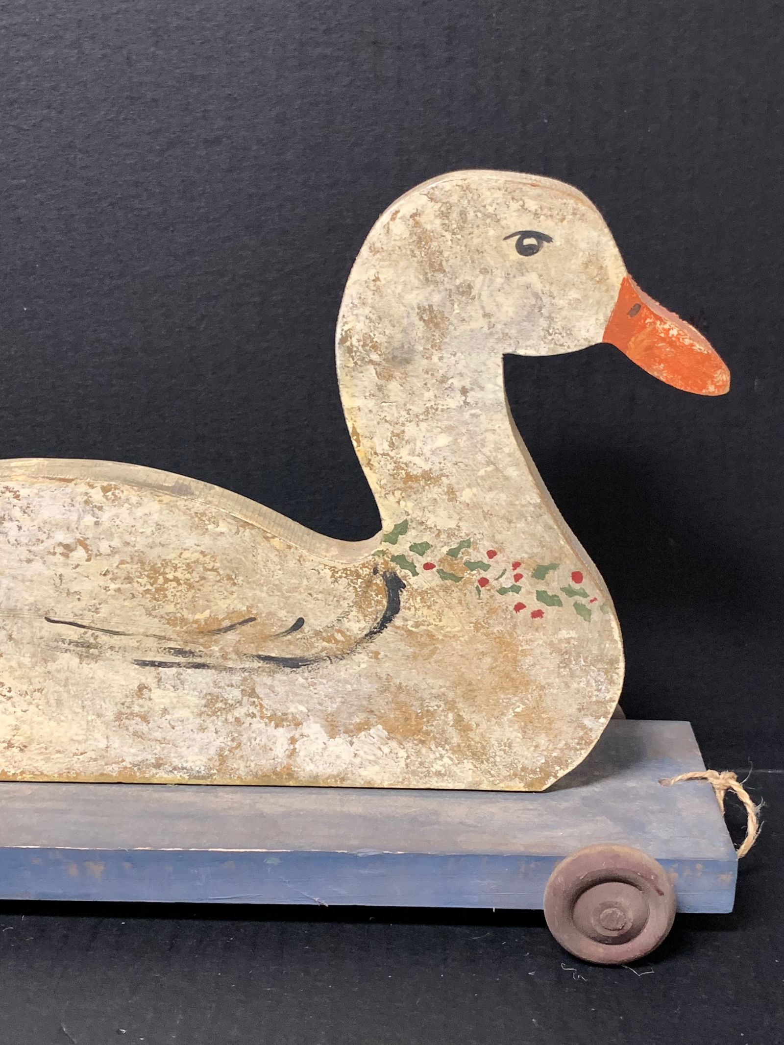 Carved Wood Painted Decoy Duck - 2