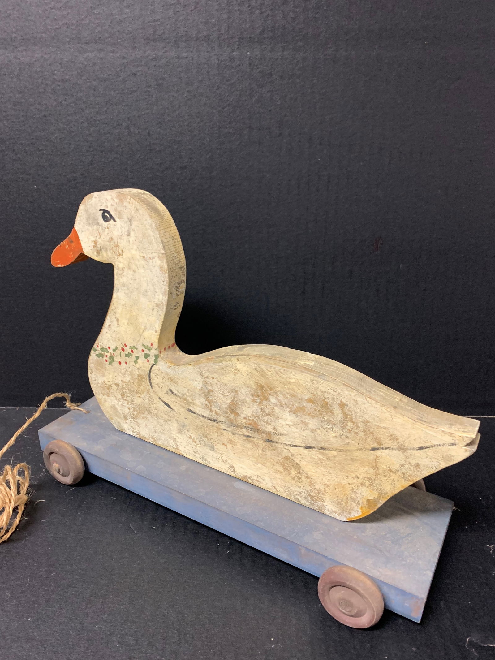Carved Wood Painted Decoy Duck - 4