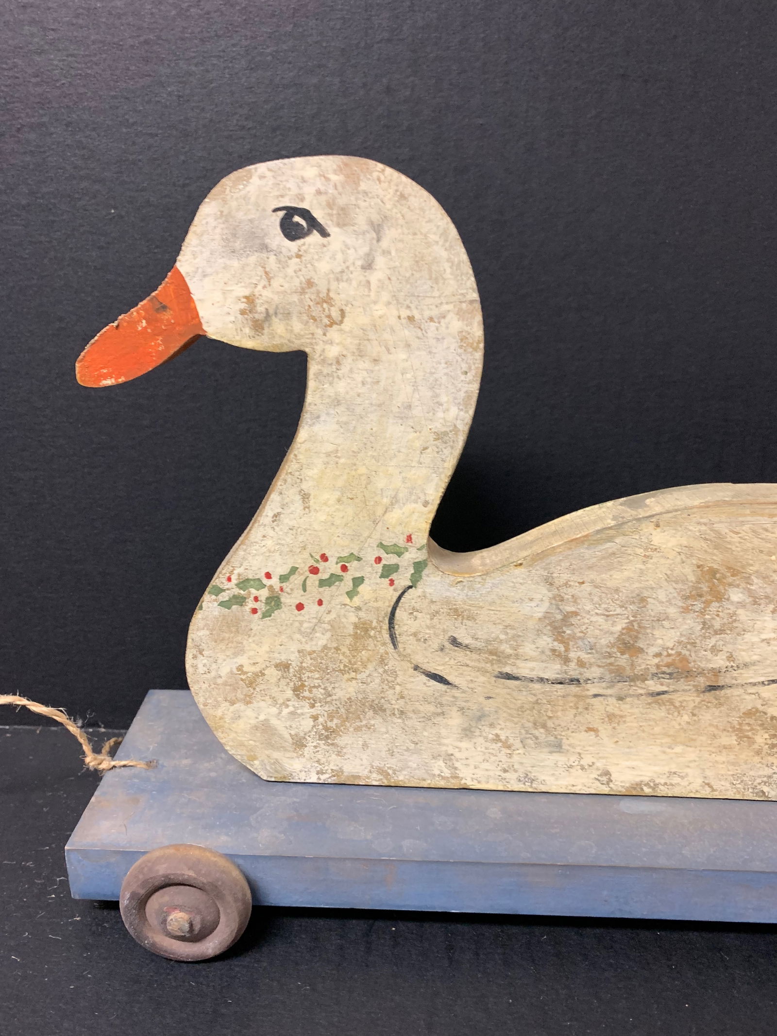Carved Wood Painted Decoy Duck - 7