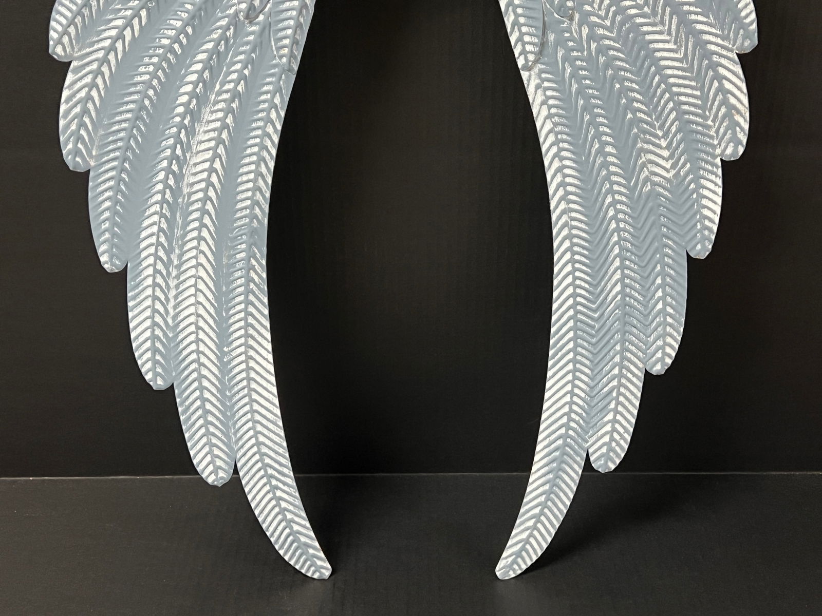 Painted Tin Metal Pair of Wings - 5