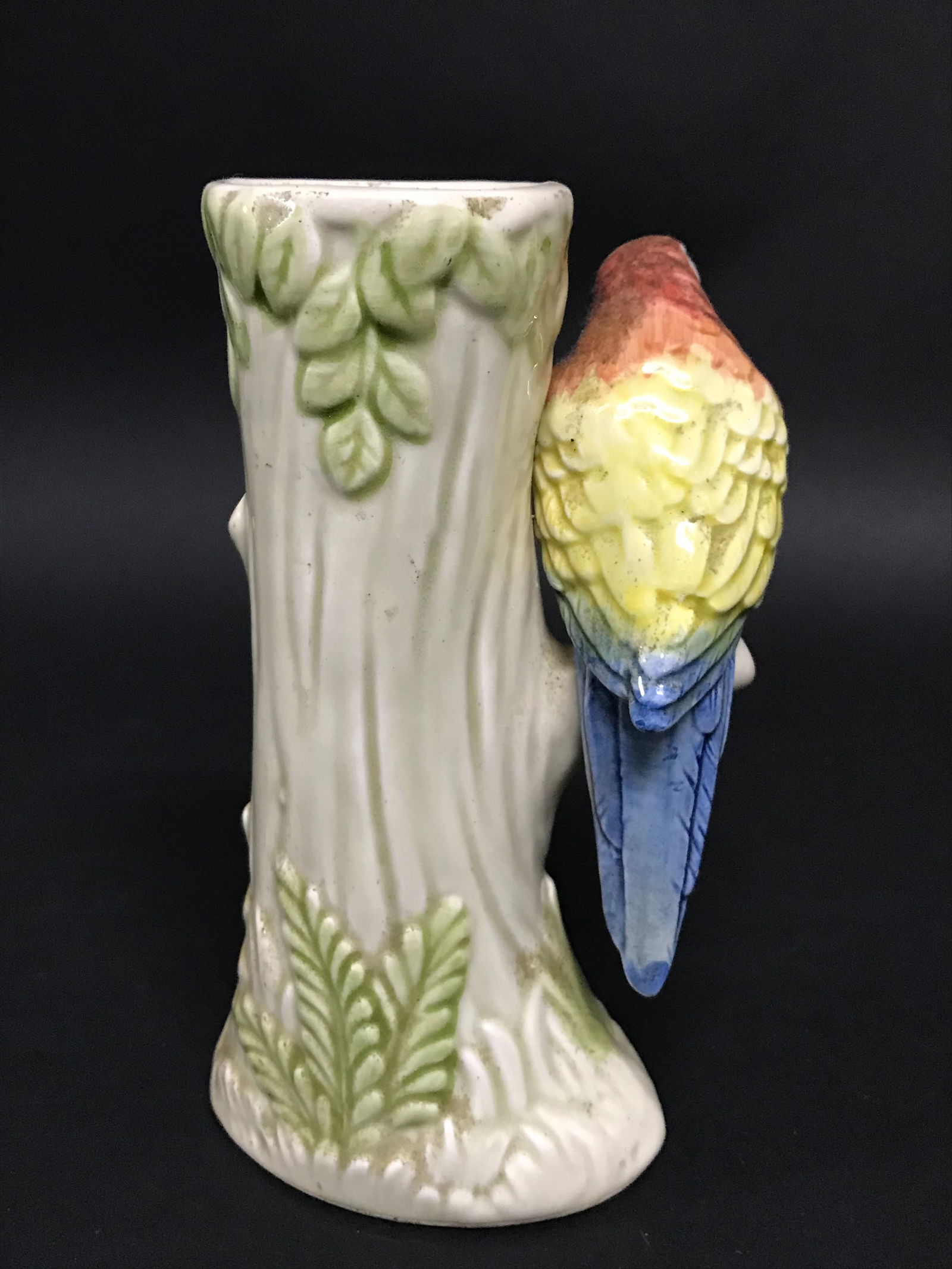 Porcelain Parrot Bird Flower Vase - 4