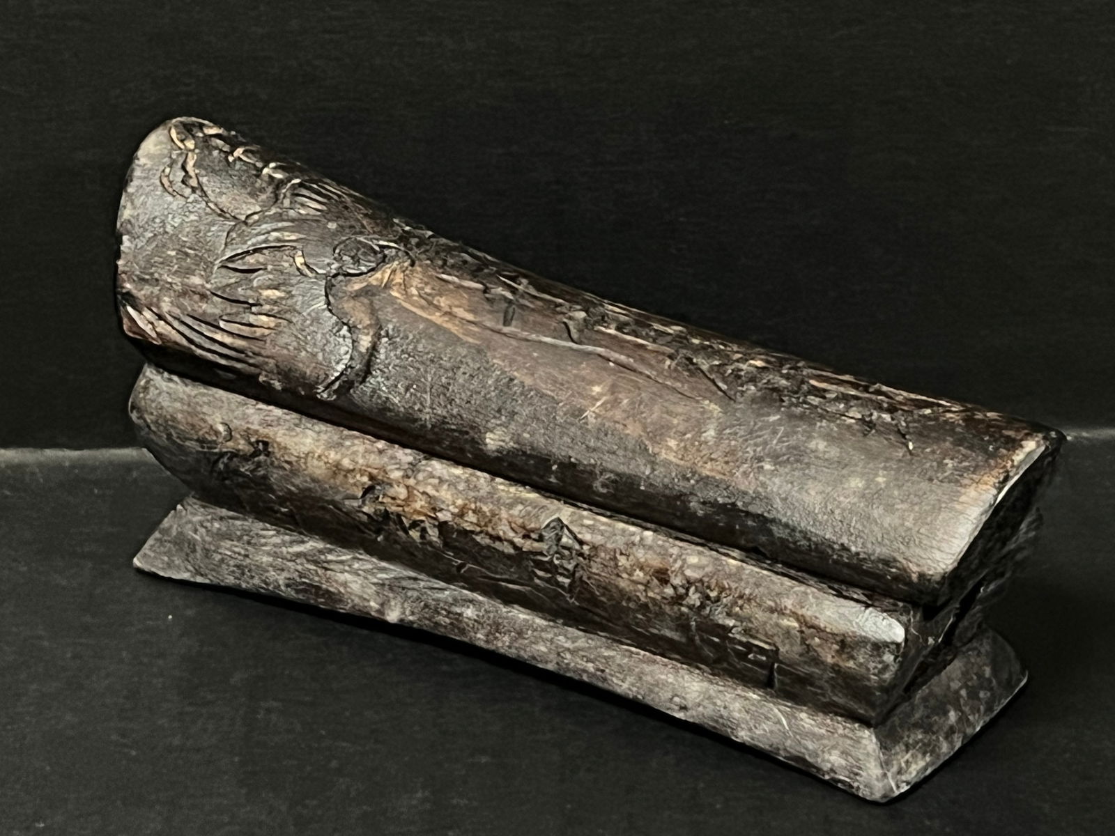 Chinese Art Carved Wooden Artist Box - 5