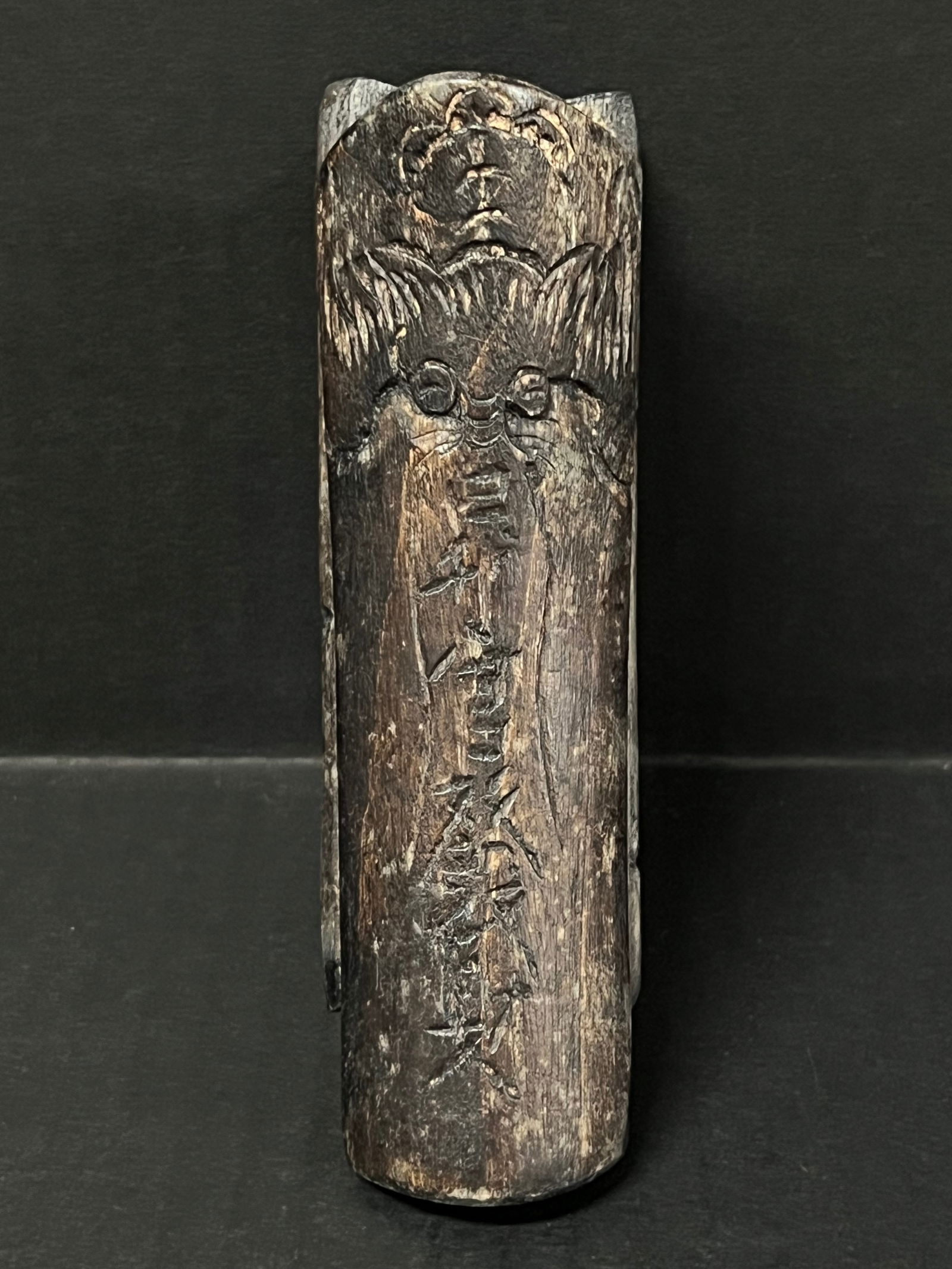 Chinese Art Carved Wooden Artist Box - 6