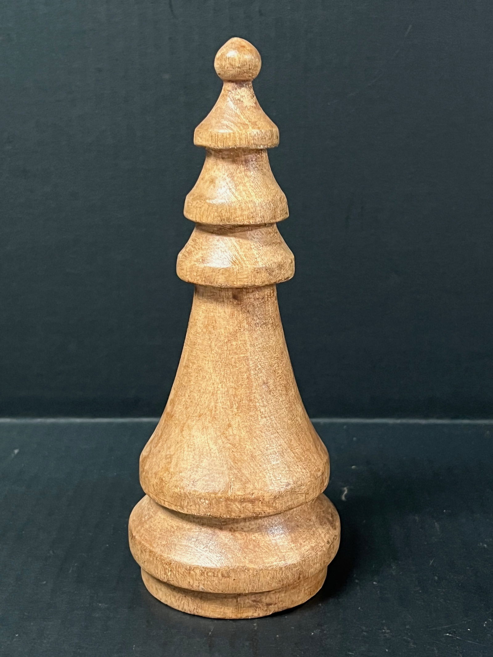 Carved Wood Christmas Tree Sculpture - 2
