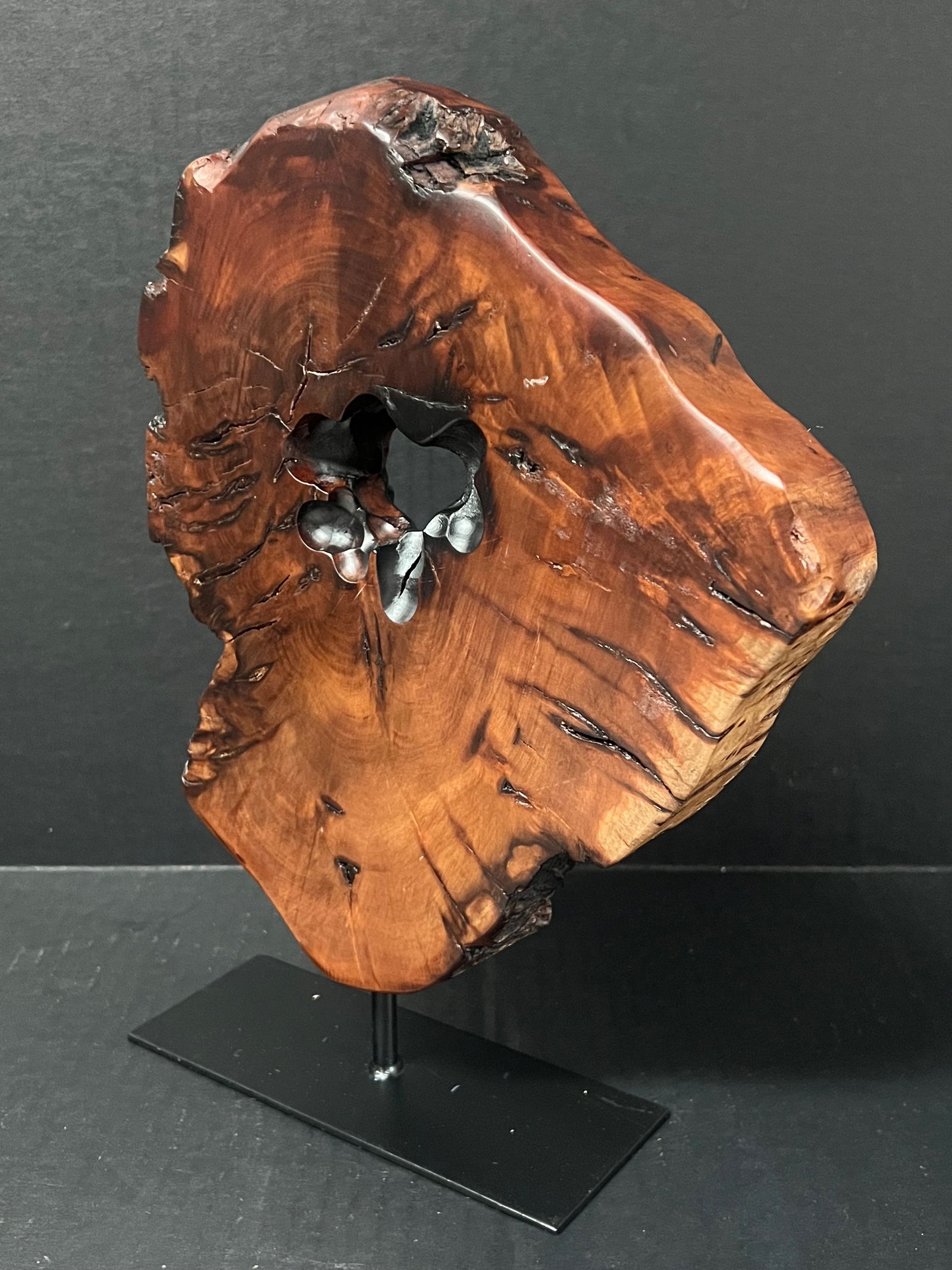 Carved Art Wood Display Stand - 6