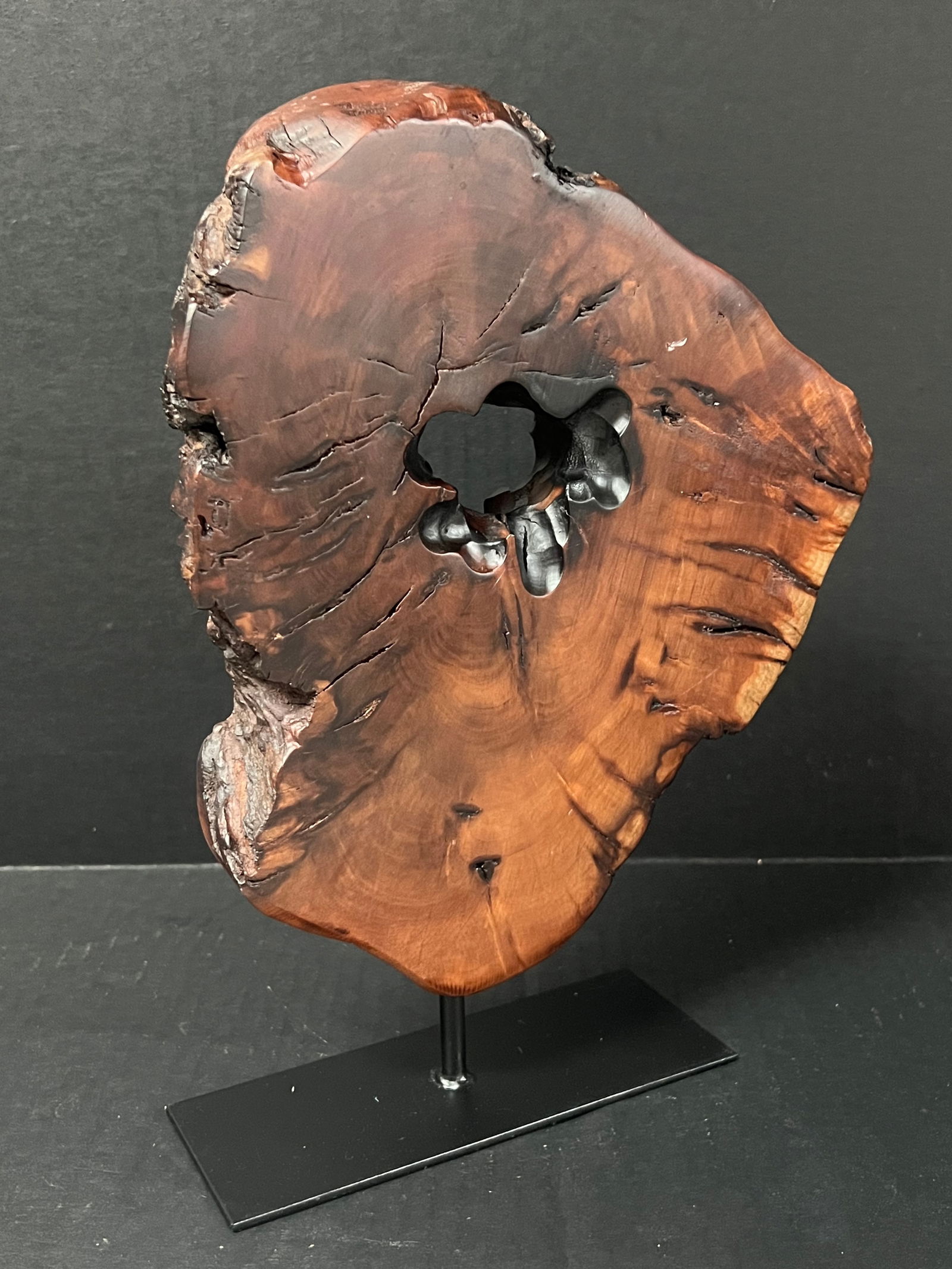 Carved Art Wood Display Stand - 8