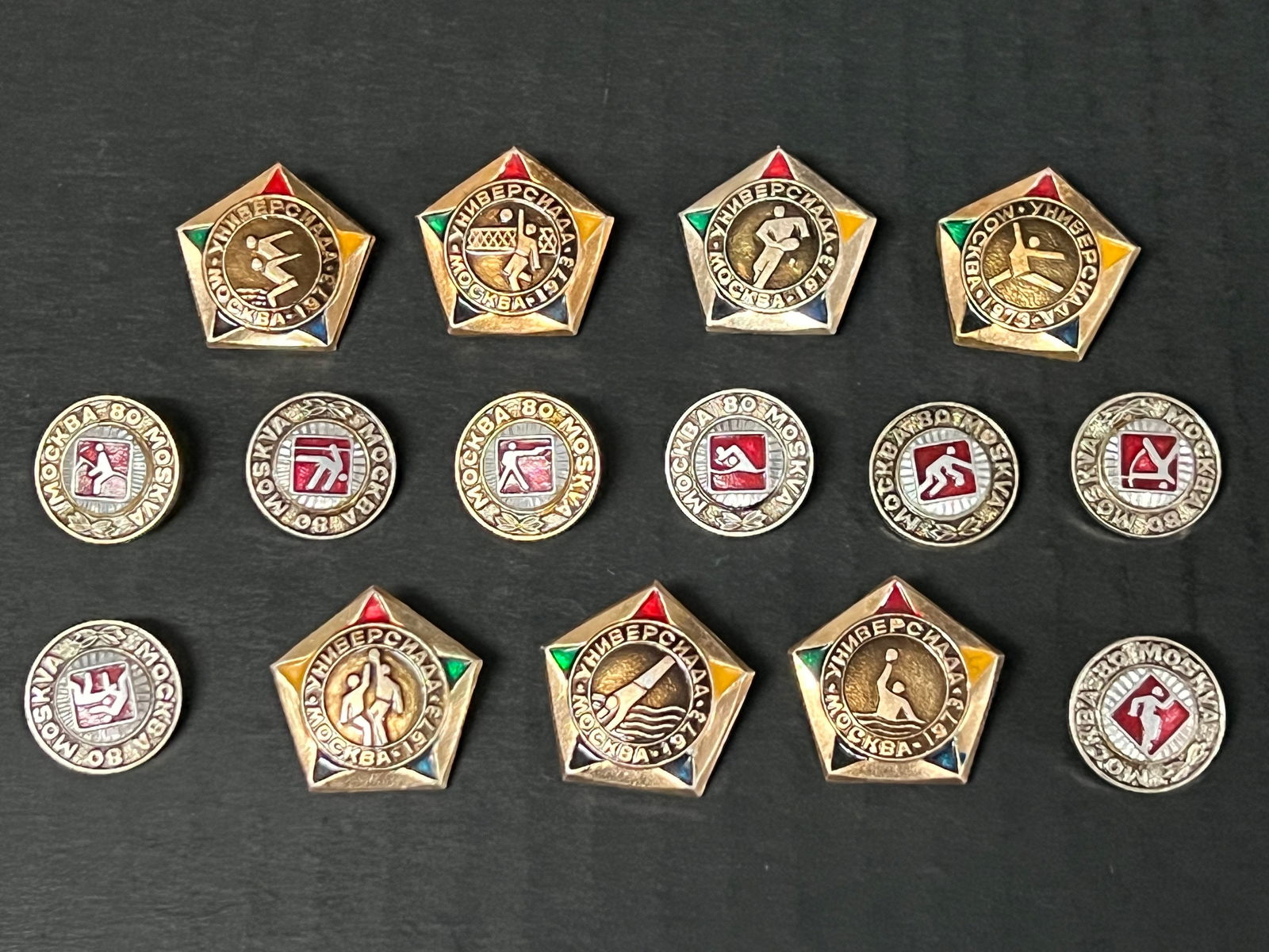 Vintage Assorted Sports Pin 15 Pcs. - 3