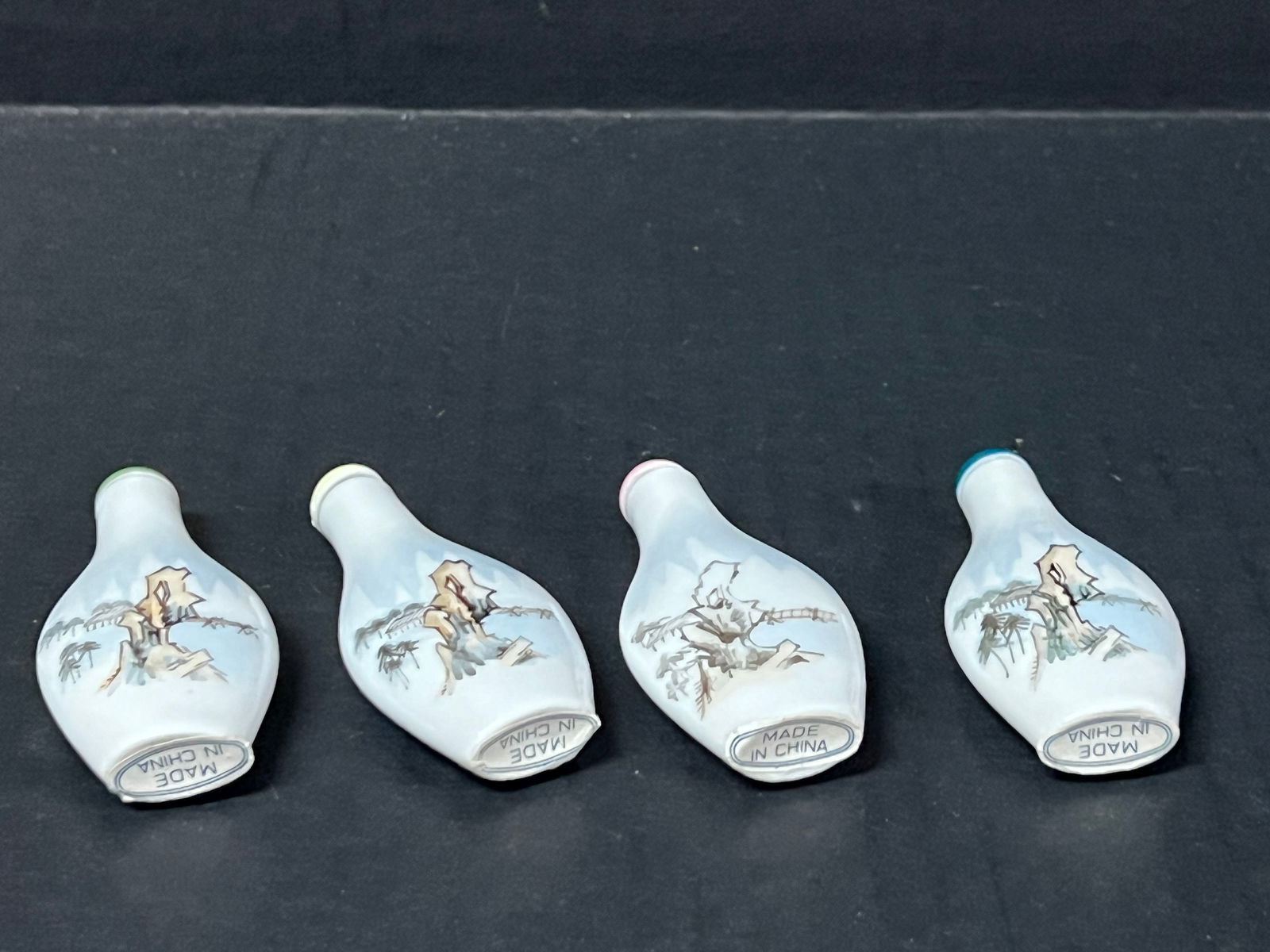 Chinese Porcelain Snuff Bottle Set of 4 - 7