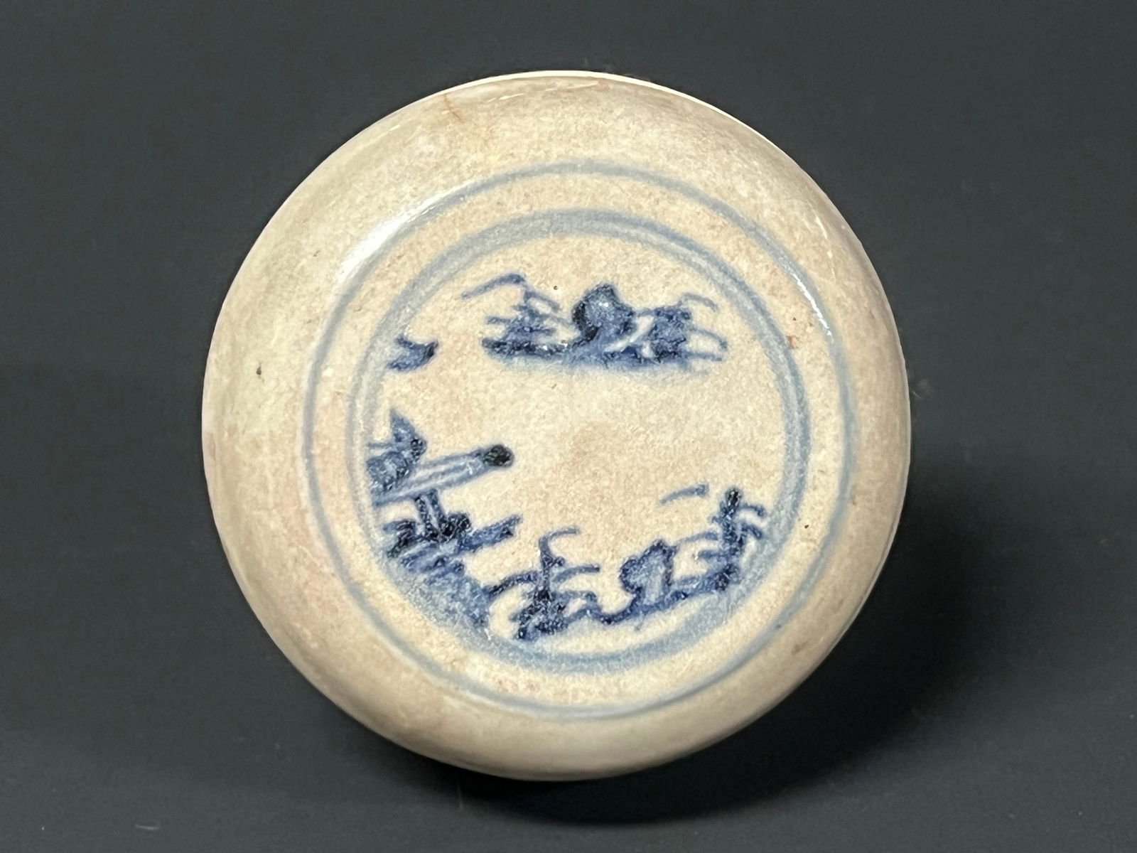 Porcelain Blue and White Pill Box - 3