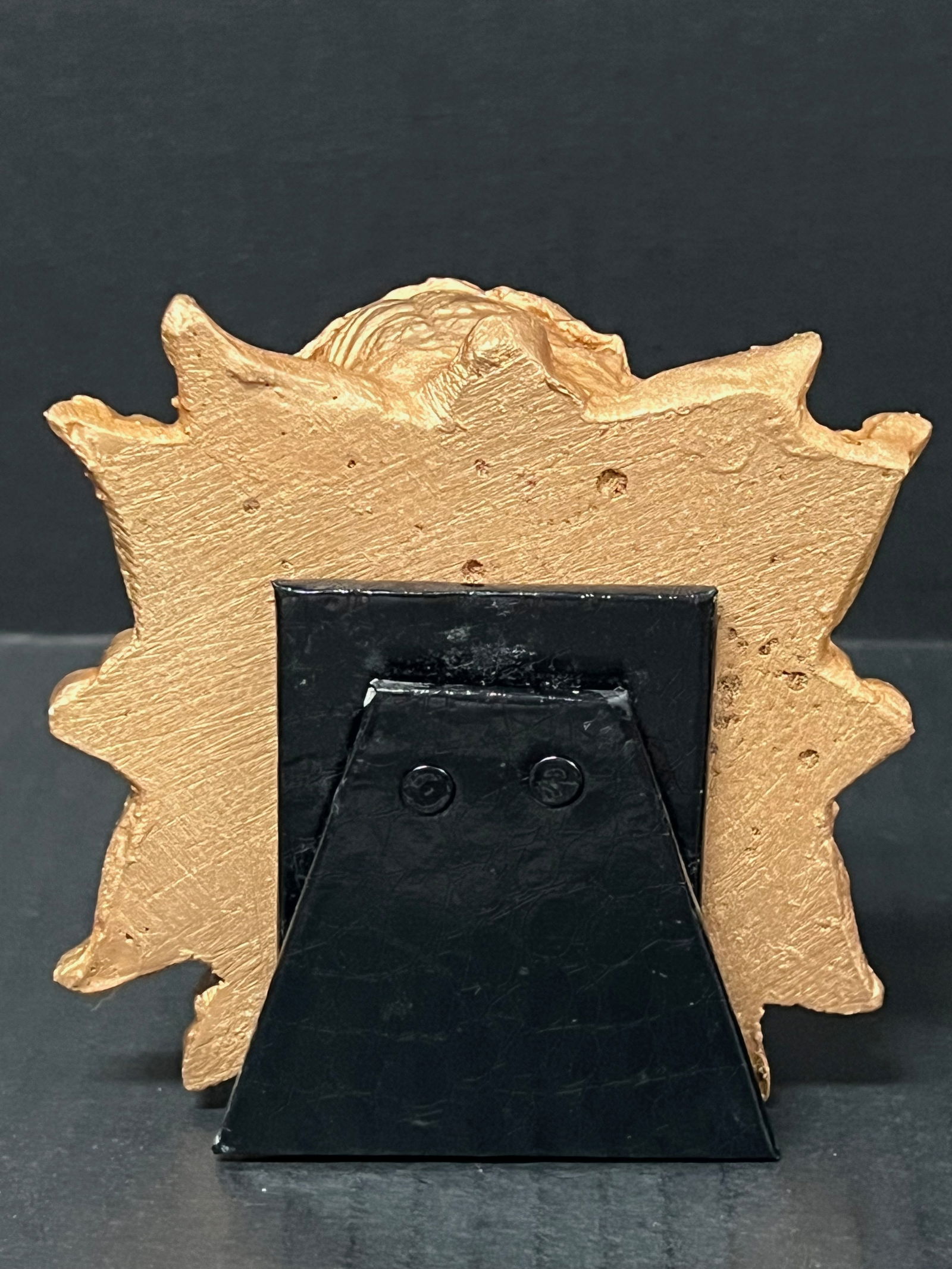 Volcanic Ash Fall Gold Painted Religious Icon - 6