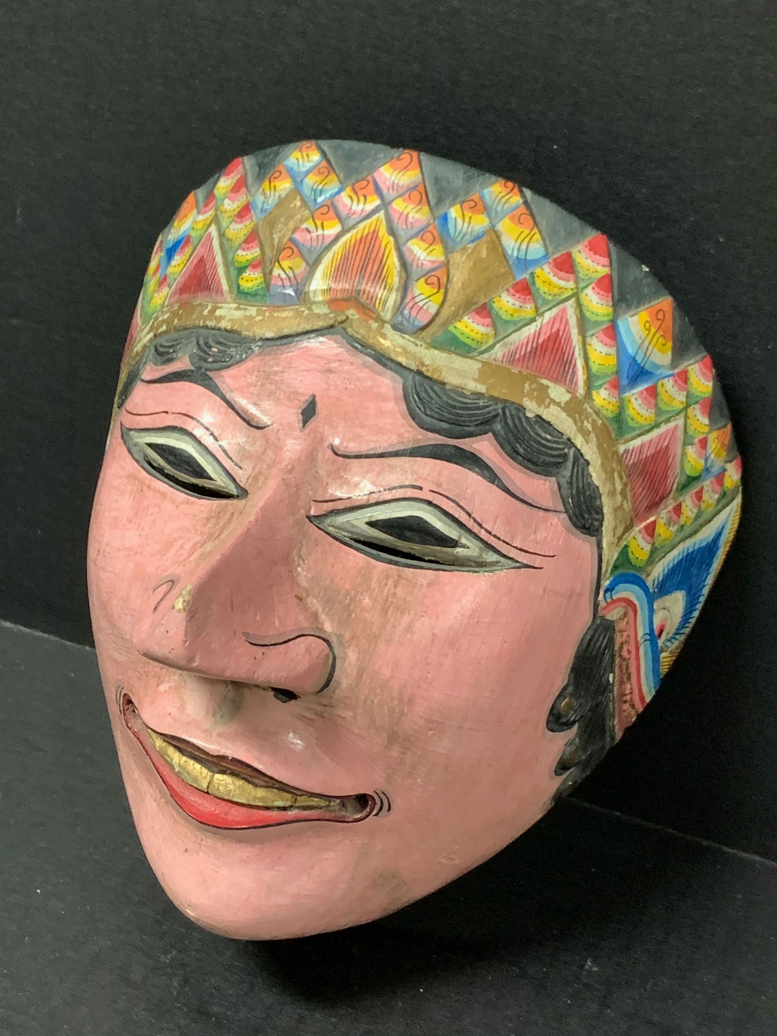 Indonesian Wooden Topeng Mask - 2