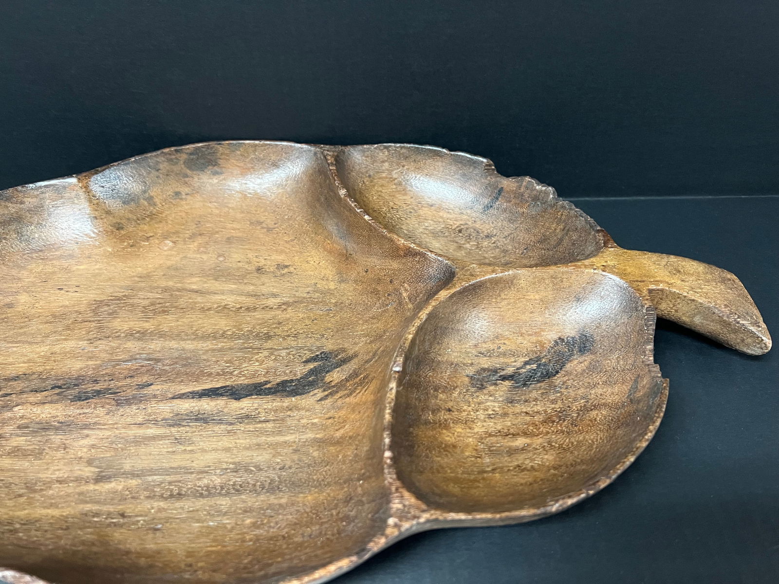 Carved Wood Tray Sculpture - 2