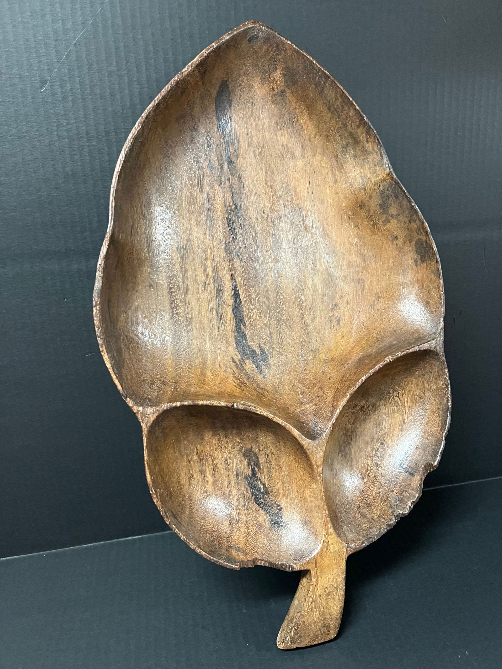 Carved Wood Tray Sculpture - 5