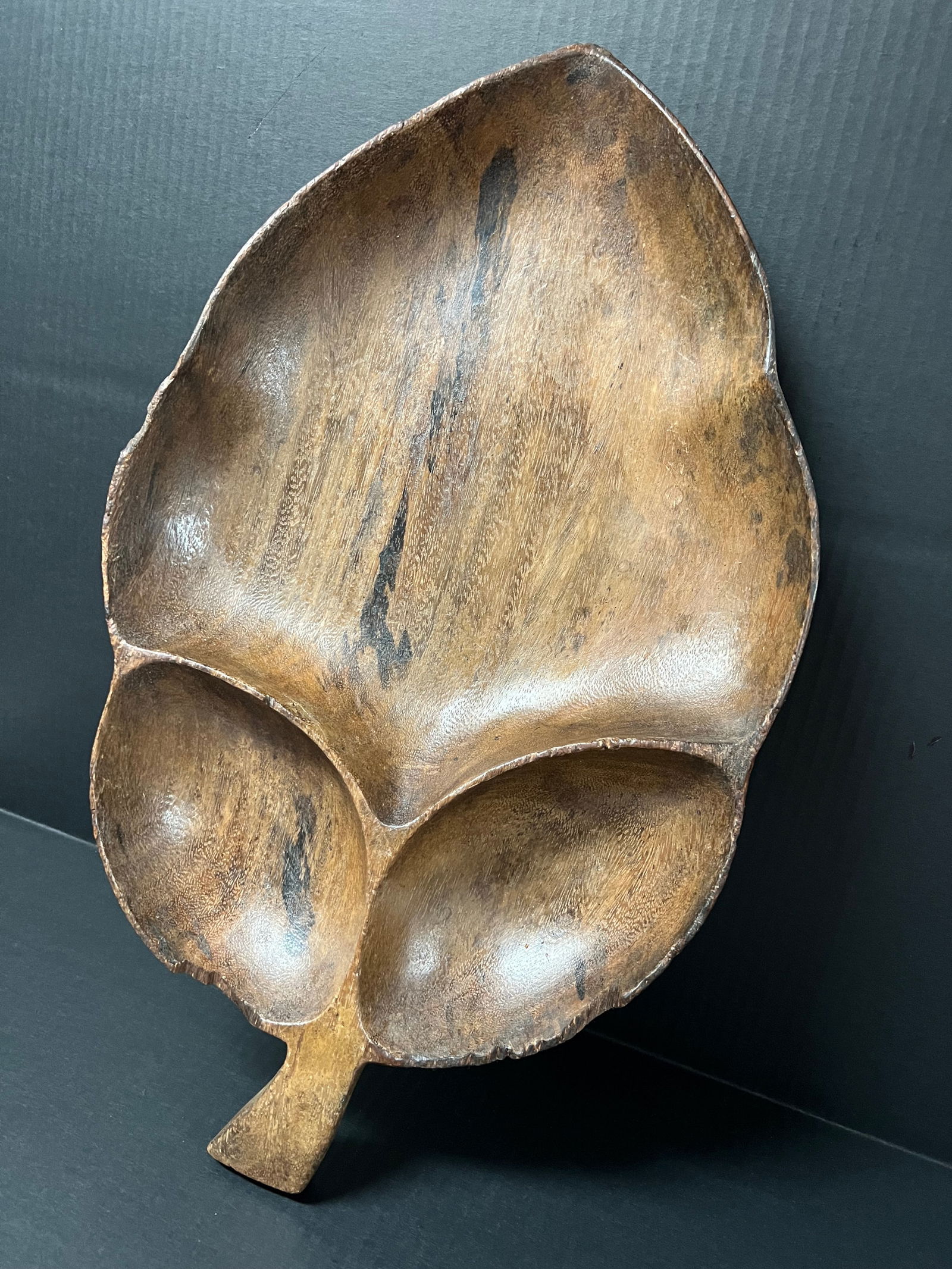 Carved Wood Tray Sculpture - 6