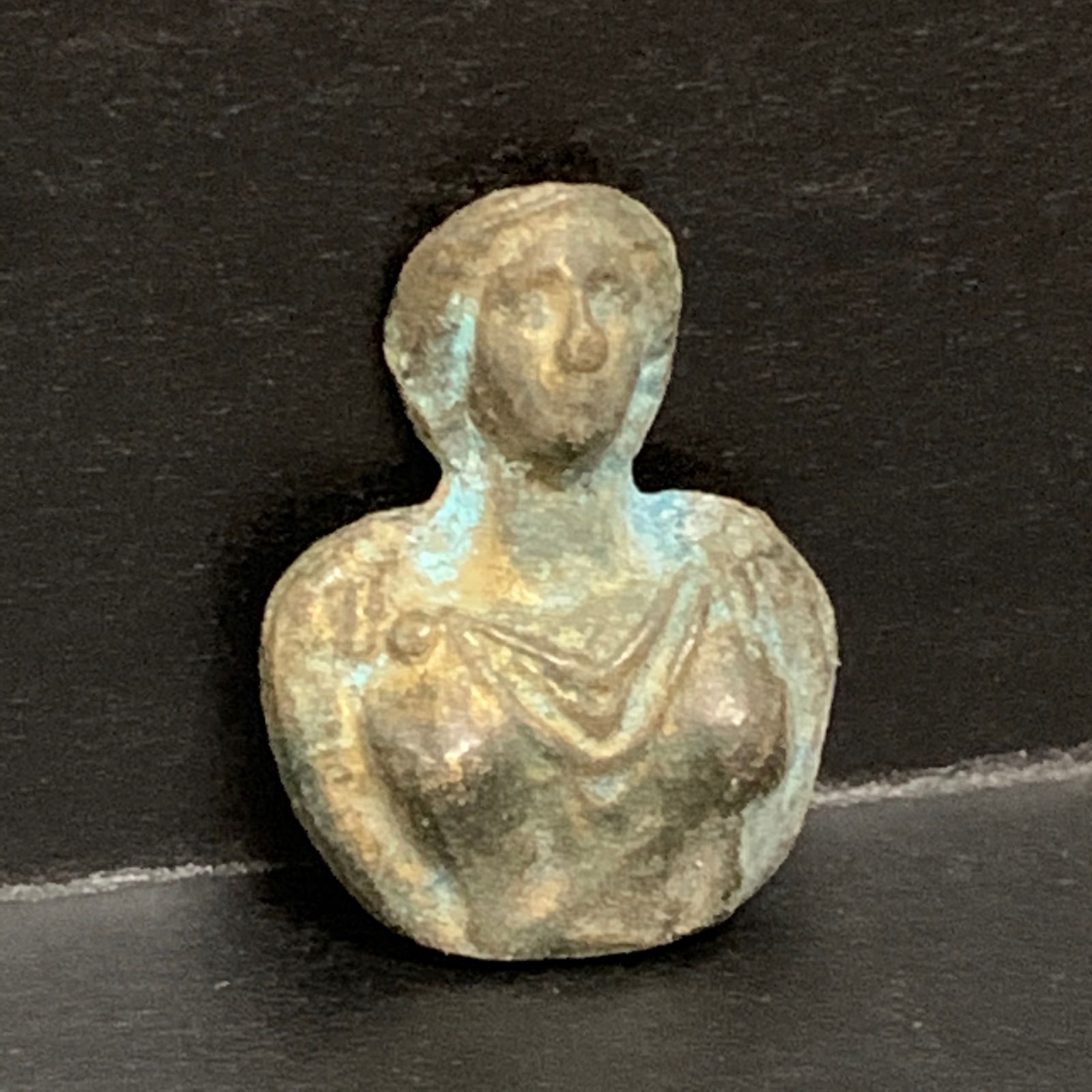 Bronze Head Lady Sculpture - 3