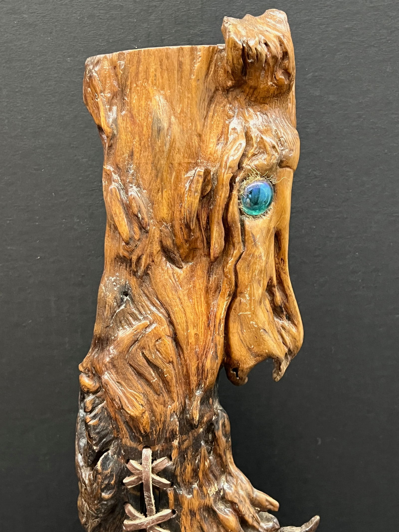 Vintage Natural Driftwood Horse Sculpture - 2