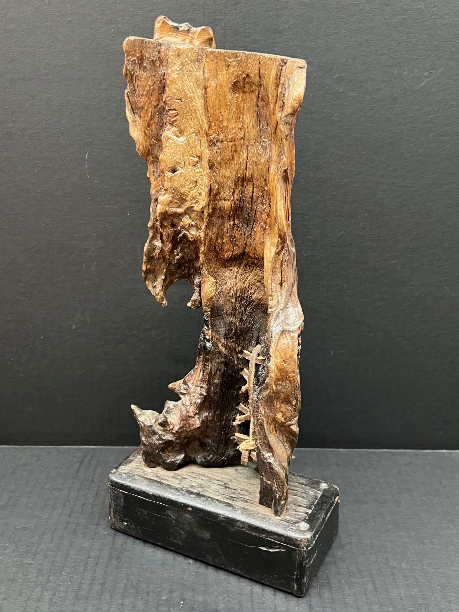 Vintage Natural Driftwood Horse Sculpture - 7