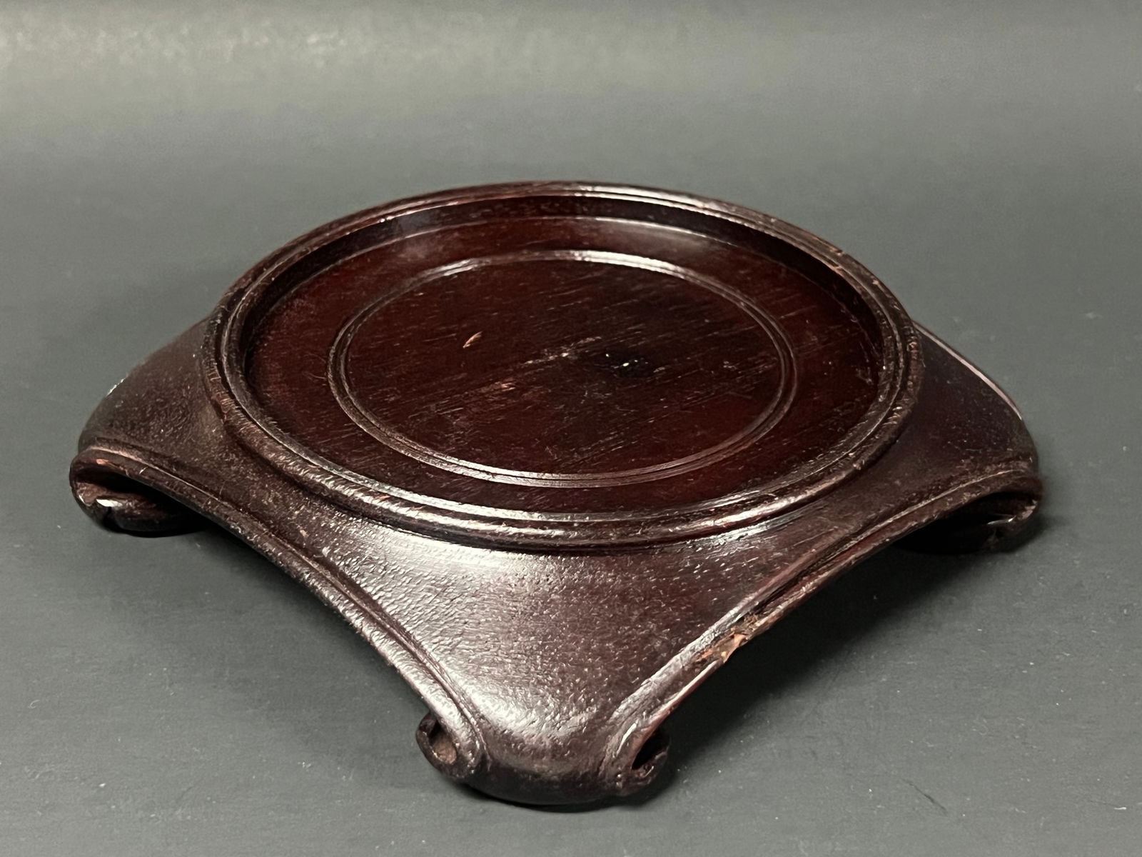 Chinese Carved Wooden Base - 3