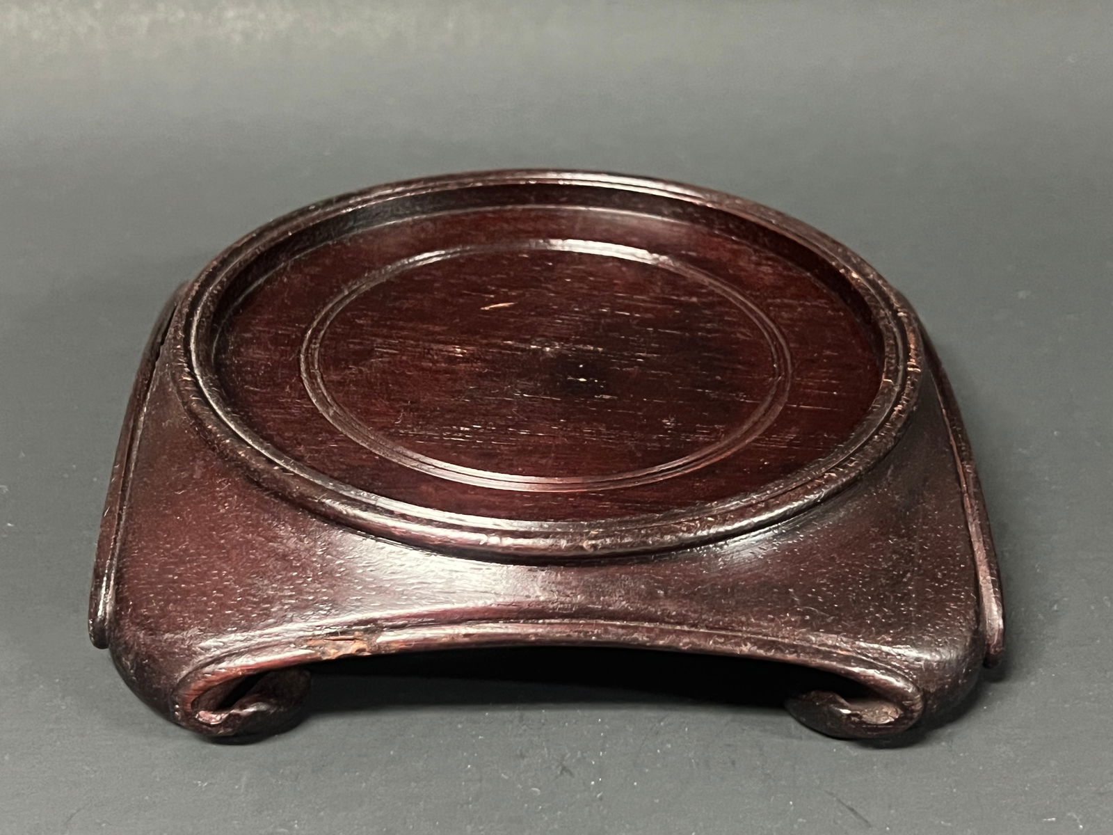 Chinese Carved Wooden Base - 4