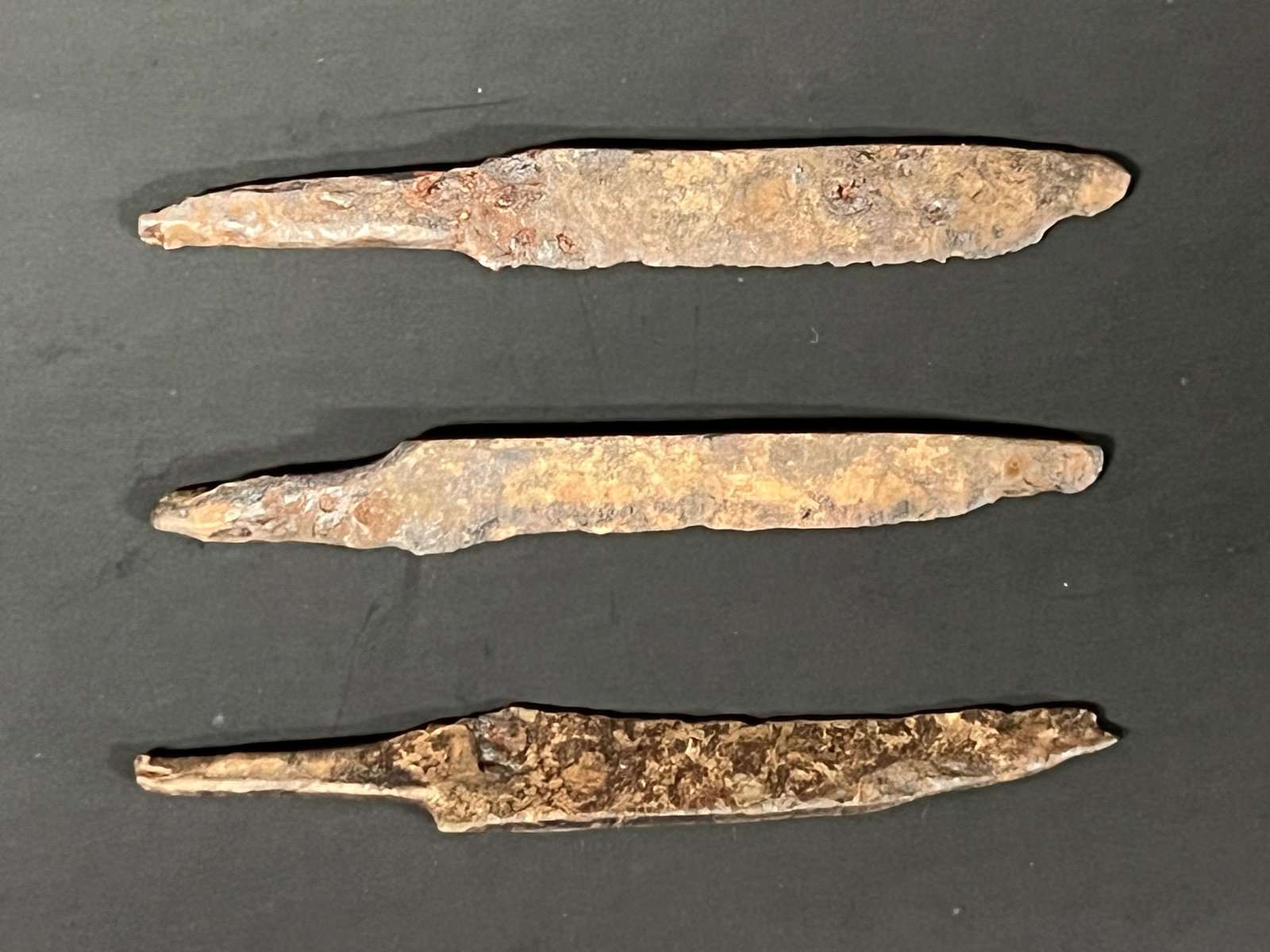 Medieval Iron Viking Small Pouch Knives 3 Pcs. (1 of 6)